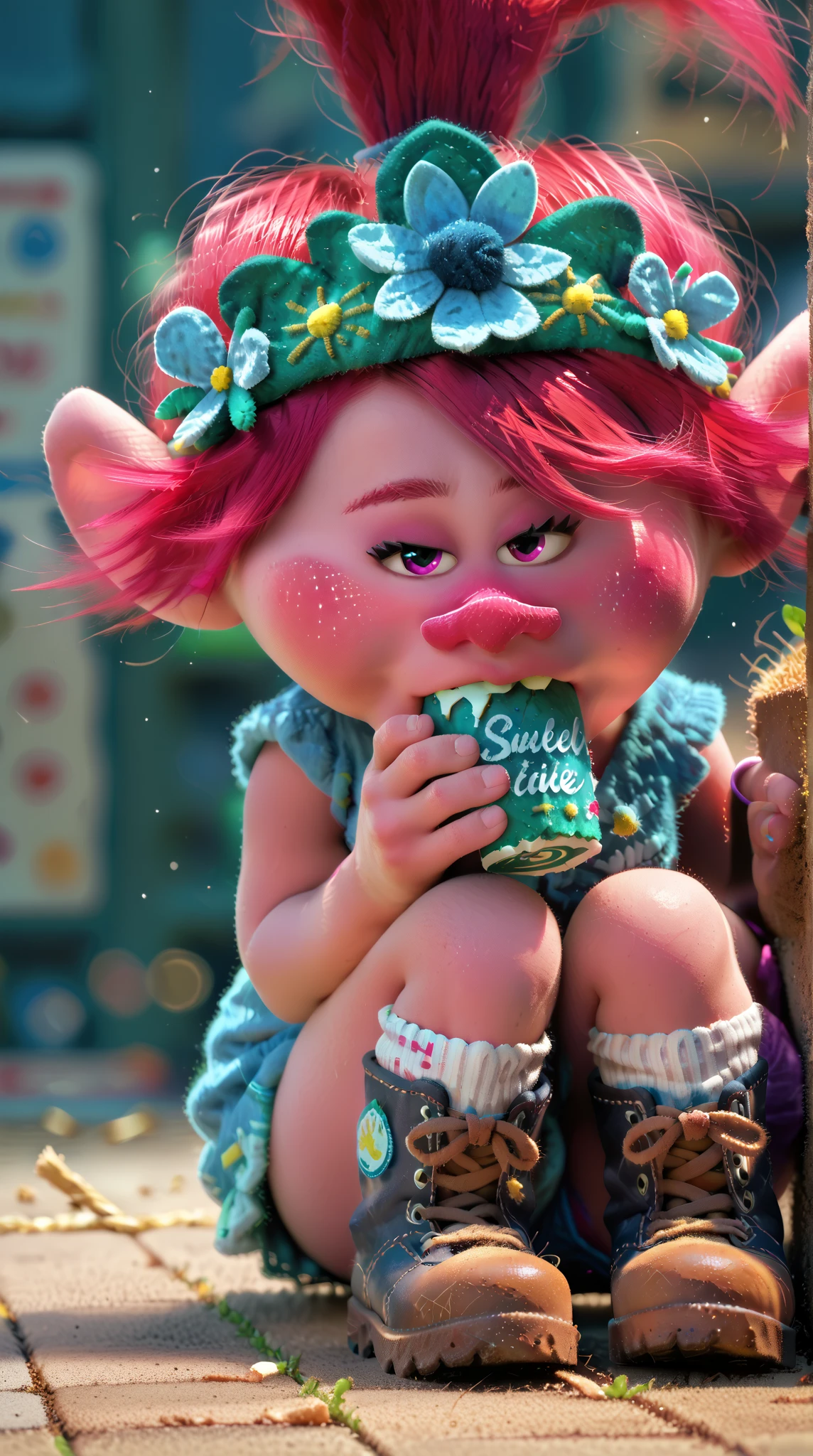 score_9, score_8_up, score_7_up, score_6_up, score_5_up, score_4_up,
a girl sitting at a table in a cafe,
<lora:imp-ponyxl-v1:1>, pink imp, pink skin, short stack, pointy ears,
, pink hair, soda,, ultra realistic, (high quality, detailed, beautiful), detailed beautiful eyes, realistic, outstanding,
<lora:add-detail-xl:0.7> <lora:xl_more_art-full_v1:0.1>