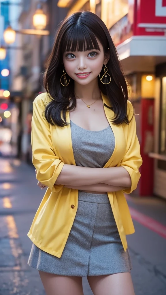 Half-length glamour portrait, nikon D850, f1.6 lens, 200mm, DSLR, 22 Megapixels, (((Gardens of a Tuscan villa scene))), shot of a stunning 19 years old korean girl, (smile:1.4), (wearing Dark coral Checked blazer with boyfriend jeans and cotton top:1.6), ((seductive pose)), hot girl, (((big natural breasts))), (((black fringe hair))), (small girl), symmetrical face, photorealistic, photography, (bright natural lighting), gorgeous, deep cleavage, (masterpiece), best quality, high resolution, extremely detailed, cinematic lighting, (((very narrow waist))), rich colors, hyper realistic, lifelike texture, ((jewelry)), (((She has beautiful hands and wears rings))), (bracelet), (necklace), (ankle chain), (nail polish) (earrings), Fuji Superia 200, 8k
