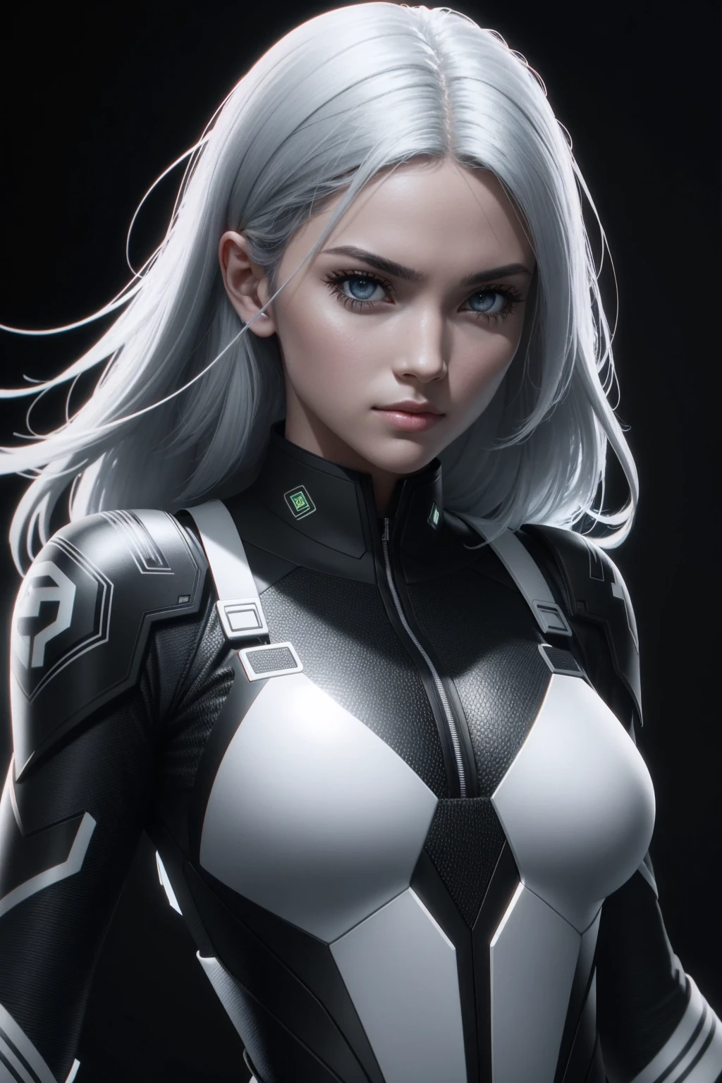 ((ultra detailed, masterpiece, absurdres))
SpiderBlackCat,Minka Kelly , white hair, long hair, portrait