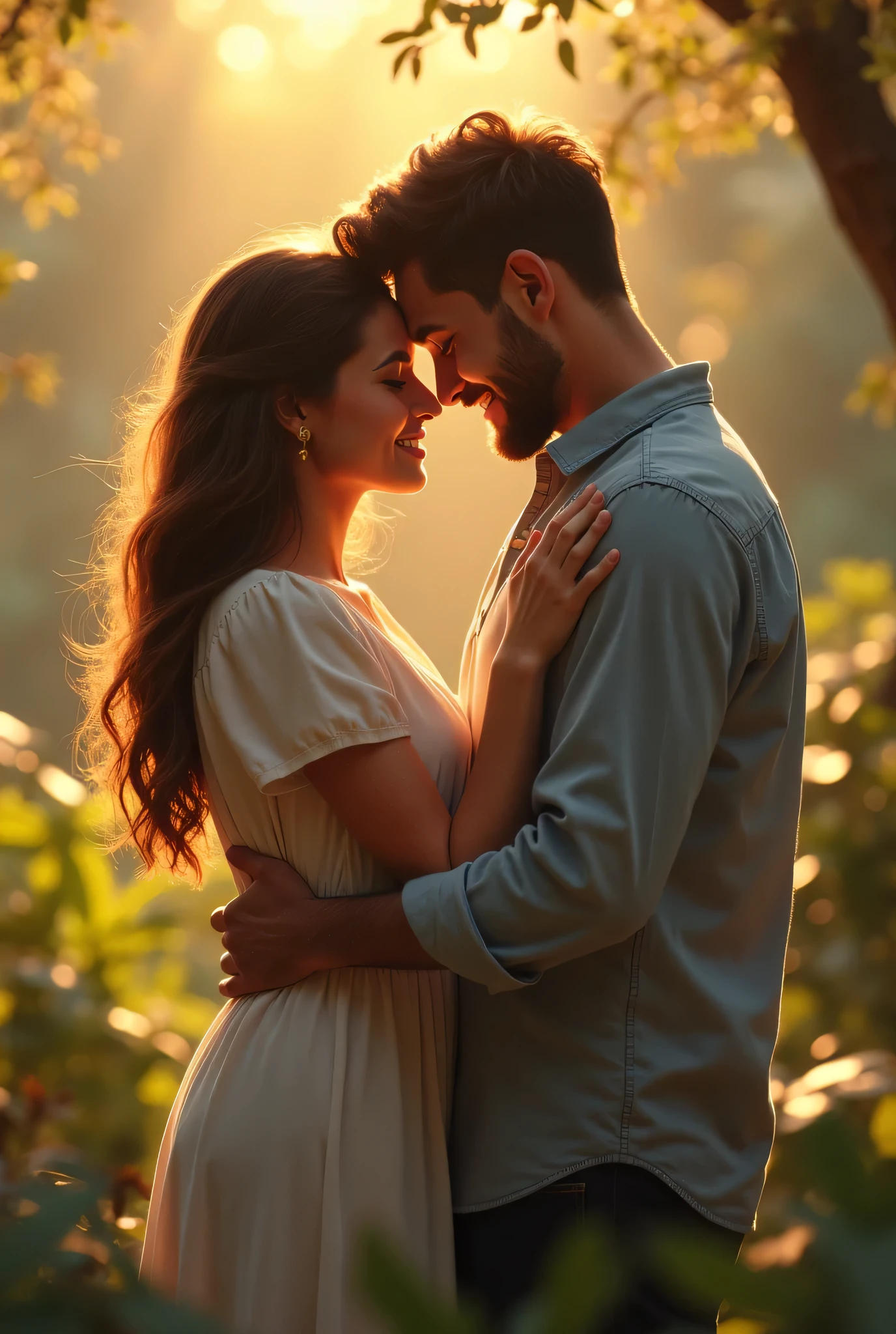 Parejas,hombre y mujer,abrazdos ,enamorados,bajo la luz de la luna ,HD,buen contraste,