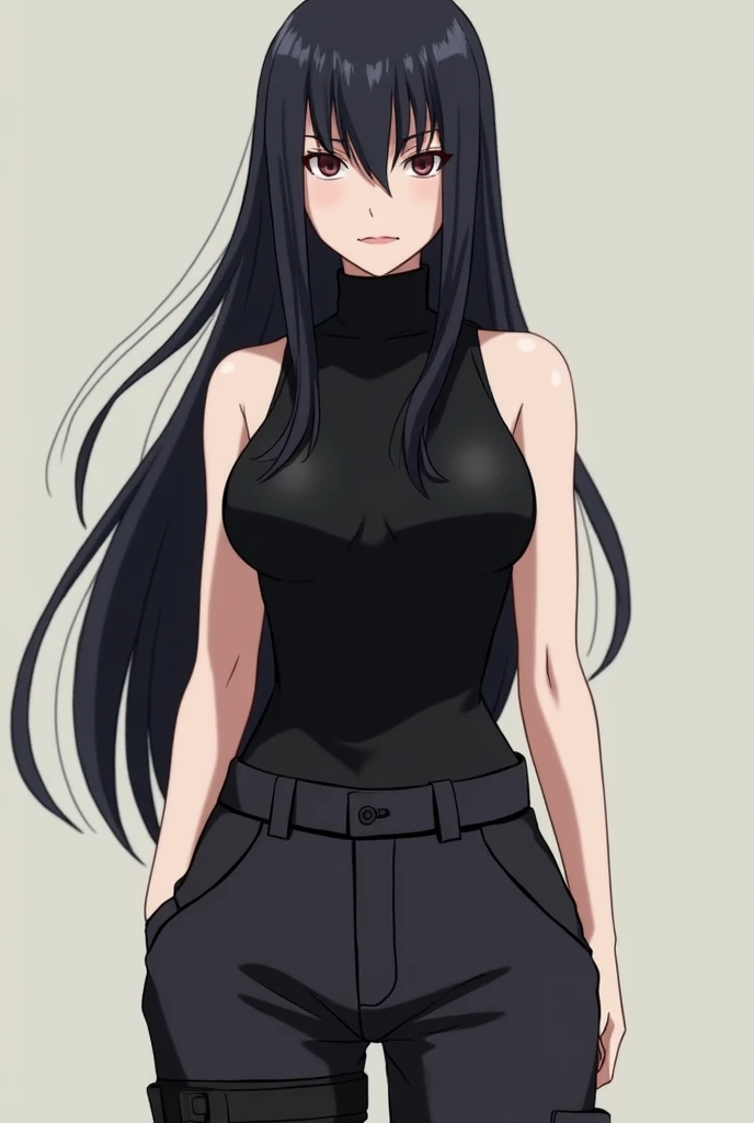 man, full length, anime art, young, long black hair to the shoulders, beautiful facial features, grey eyes, beautiful slightly pumped up body, realistically, shows tongue, sexual, masterpiece, lifts up a black t-shirt, black tights.