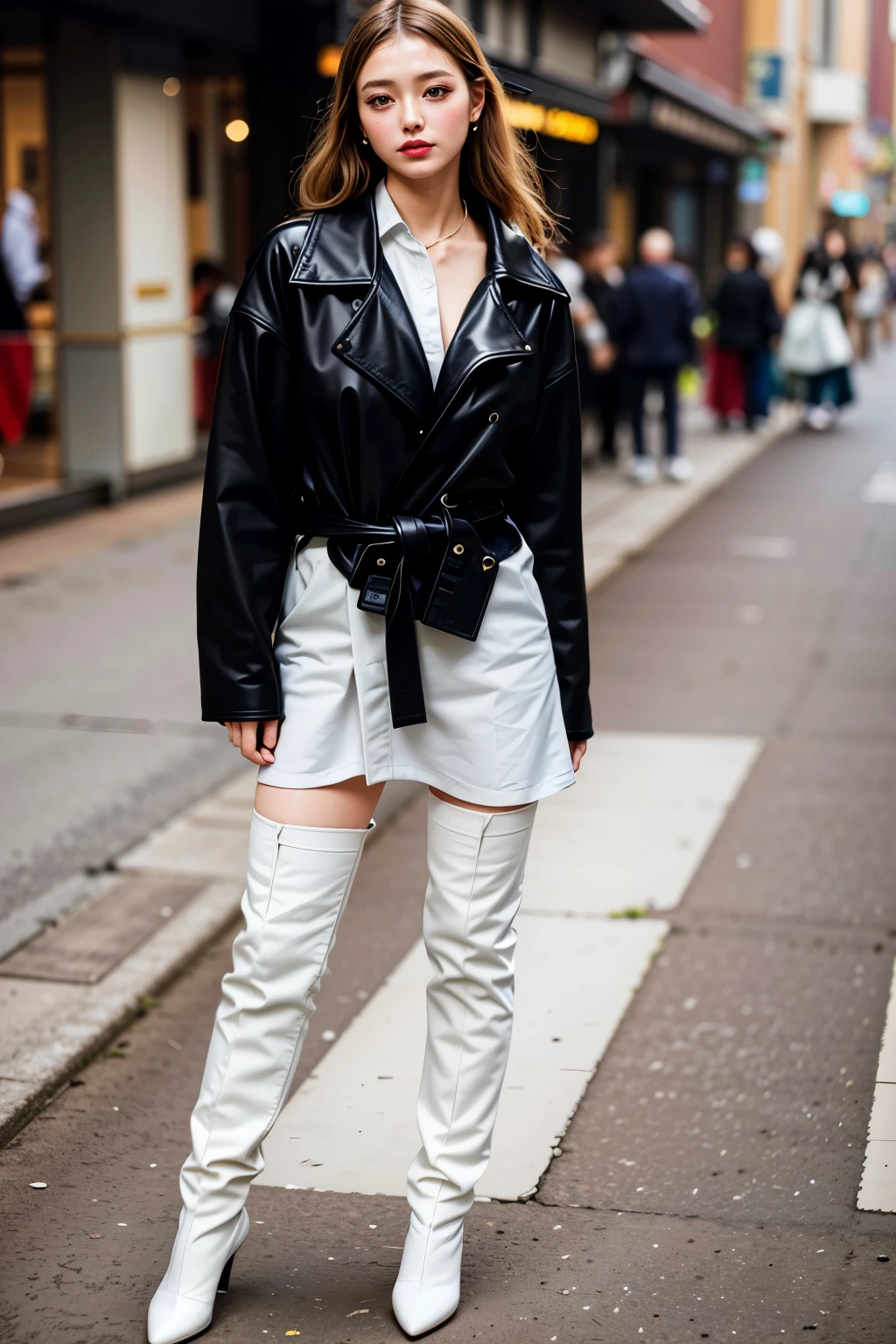 Fille blonde 22 ans influenceur, avec son corps élancé et sa présence magnétique, est dans le quartier de la mode de la ville. Ses cheveux blonds tombent en cascade sur ses épaules, encadrant son visage avec des traits parfaitement symétriques et des yeux bleu profond qui rayonnent de confiance et de charisme.
Cette fois, she wears an urbain chic ensemble that reflects her avant-garde style. Elle porte un jean moulant taille haute et un t-shirt blanc avec un imprimé tendance. Elle complète son look avec une veste en cuir noire et des bottines à talons hauts qui ajoutent une touche de sophistication.
L'influenceur is exploring the neighborhood boutiques and art galleries, avec un sac de courses dans une main et son téléphone dans l'autre. Sa pose est détendue mais confiante, alors qu'elle marche élégamment dans les rues pavées, attirant des regards admiratifs au fur et à mesure.
Alors qu'elle visite les magasins de mode et les studios de design locaux, l'influenceuse partage ses trouvailles et découvertes sur ses réseaux sociaux, offering her followers an exclusive insight into the world of fashion and urbain art. .
En plus de son amour de la mode, l'influenceur en profite également pour profiter d'un après-midi dans une galerie d'art contemporain, admirer les dernières œuvres d'artistes émergents et s'immerger dans la scène culturelle dynamique de la ville.
Après sa journée d'exploration, l'influenceuse partage quelques-uns des moments forts de son aventure sur ses réseaux sociaux, inspirer ses abonnés à explorer sa propre créativité et son style personnel au milieu de sa vie trépidante. urbain.