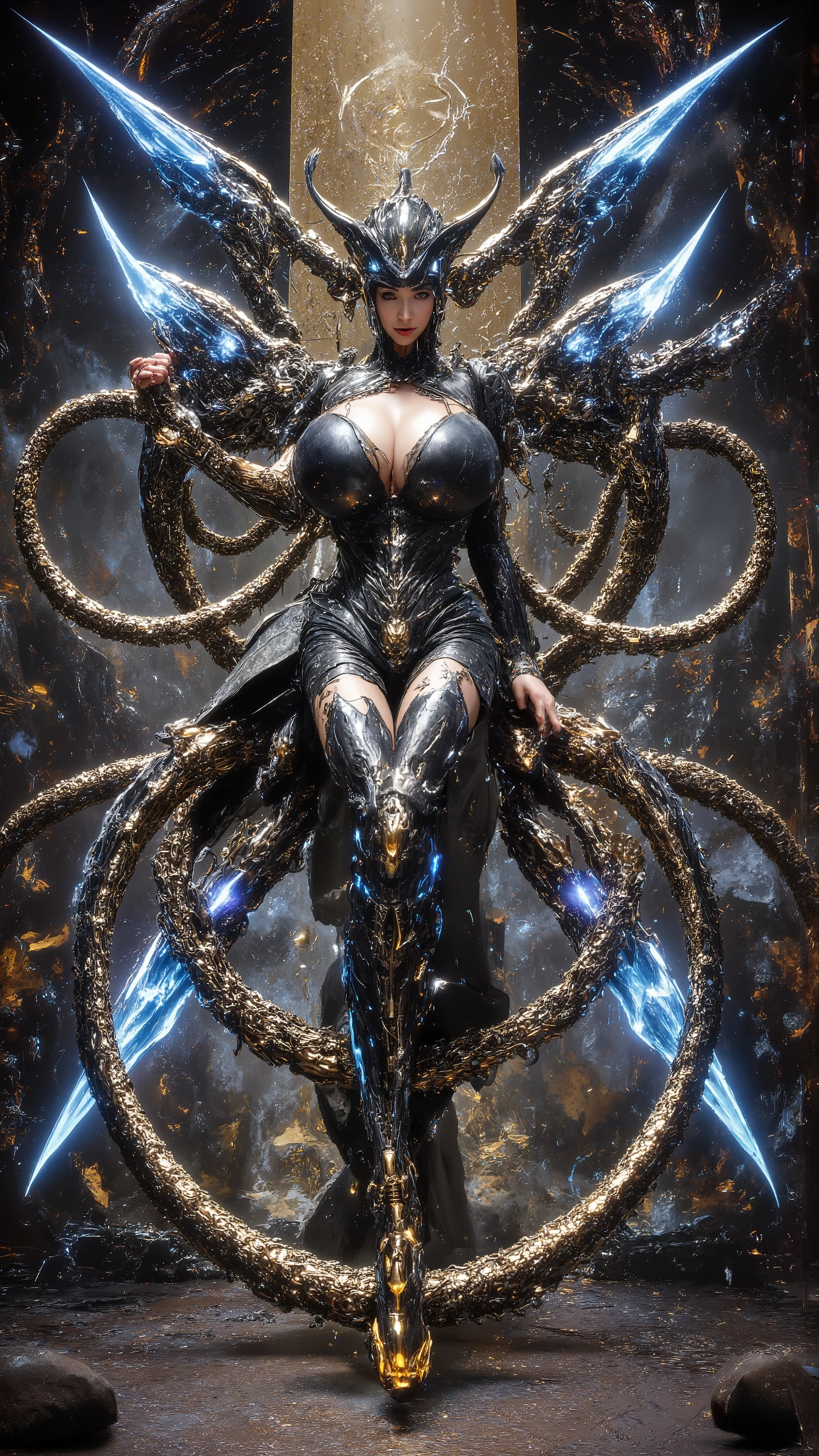 由好莱坞香艳大师Creativity设计， Epic composition ，dynamic、Creativity、 geometric graphic structure arrangement of character positions， multi-layer spatial structure distribution landscape material，多个特种镜头不同horn度拍摄， through post-processing to make multiple scenes spliced and nested，设计创作制成一幅绚丽Magnificent Mega Production 电影宣发版超级 Delicate and Exquisite 海报。（Super real、Super complex、 super detailed 、Super clear、Super-sharp 、HDR、 super high quality output、 Super Visual Effects Engine secondary rendering ：2）。 of high-tech cyber mythology fantasy monsters, shemales, dummy queen, idol groups ，Personalized Fury team array，女主horn群像，Combines （ Centaur Centaur Centaur Traveler、 ancient god fish-man siren singers、 high-energy fire phoenix dancers、 mini fairy fairy captains、 pink sexy tiefling maids, etc.，More than five fantasy、Science Fiction、神奇horn色在画面中登场，重点突出horn色特点：Beauty、Tear mole、 Blonde 、 Pony Real GuoFeng 、 mini fairy fairy 、 explosion curve 、 golden ratio 、 lean ribs with ultra-low body fat percentage 、（ full of jelly swelling feeling super huge heavy chest：1.8）、Super slim legs 、 narrow ribs 、Ultra-thin waist 、Hate the sky、pride、grace、Strong at heart、Colorful、gorgeous、sacred、 make full use of the picture space 、超越现实与常规的Sexual tension， mythological genetic adjustment ， use top artistic guidance makeup props ，Metals used、gem、 tall and beautiful body ，3D Printing，超现实调整horn色的外观，使horn色们生理完美、 genetic adjustment 、 Tentacle-like appearance 、Fantasy and sexy，（一体化完美融合精密衔接无缝嵌套生化赛博Mythological Creatures特征：horn、Feather、Chitin 、scale、tail、tentacles, etc.：1.8）。（ concentrated computing power with a real physical engine to use the ultimate space ，Creativity设计细节， use camera language Non-direct 、Metaphor 、暗藏玄机horn色殿堂级的性特征与超凡Sexual tension：1.8）。以软情趣 cyberfantasy 饰品隐形打码， makes the picture match 14 + review requirements ，Special sensitive areas，Artistic decoration。流媒体Creativity动作，Stereo画面张力，3A masterpieces character collaboration and interaction。
 half man half man half horse ， The Succubus dancer with a grand mood ， fragrant picture ， polymer and other materials ， superb technical movements ， complex terrain ， style architecture ， interactive 。 crystal foot ring ， dynamic costume ，grace体态， new Chinese style 、西式gorgeous混搭，The contrast between majesty and charm，horn色造型。 partner ， innocence shines ， multiple color light ， Surrealism，realism，visual effects。 Starry sky super giant logo ， shines brightly ，Ancient runes， like a meteor drawn 。（ keywords：Magnificent Mega Production 、 Delicate and Exquisite 、 Movie Poster 、Artistic decoration、Sexual tension、 top visual effects 、 cyberfantasy 、 biochemical fusion 、Creativity动作、Stereo、Mythological Creatures、 the Queen's team 、女主horn群像、 interactive 、horn色造型、 Surrealism：1.8）。