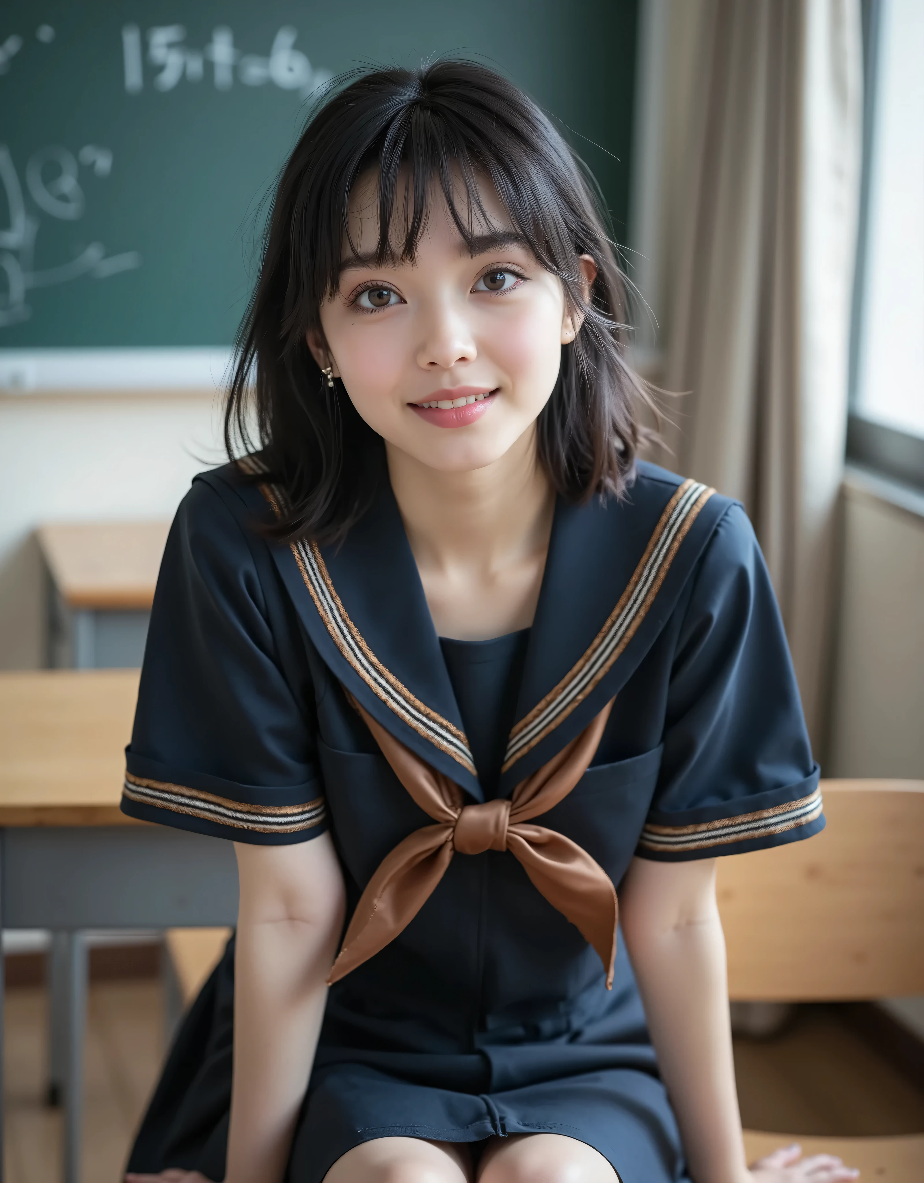 High resolution、High level image quality、In 8K、real live action、生picturegraphy、highest quality、masterpiece、超High resolution、生picture、Len、beautiful feces、table top、((Obscene content))、For adults、charm of 、absurd、((((Japanese elementary school student))))、japanese girl、((12 years old))、((With a round face))、((Tanuki Face))、((cute little face))、(((((embarrassed look)))))、white skin、((Crisp body shape))、Physical examination of adolescents、、knees、 thighs thighs thighs、Shorten the torso(anatomically correct)、solo、whole body、very nice、(((Len's Clothing:1.0) ))、 ((Pussy))、(Mansuji)、((panties with less white fabric))、Are sleeping、(Photoreal:1.37)、photon mapping、realistic、radio city、物理ベースのLenダリング、depth of field rally background、picture、(((Japanese junior idol)))、sparkling eyes、glossy lips、too bright natural light、the shining sun、too bright sunlight、(((((12 years old)))))、(((Pussy)))、(Mansuji)、Len's Clothing, Len's Clothing、stand、open your legs、please open your legs、alone,short hairstyle、short cut hair、(in the room),alone,(((Elementary school uniform)))、(((No emblem))),(undressing)、show each other、open your legs、please open your legs、alone、alone,short hairstyle、short cut hair、(elementary school classroom)、(on the chair)、((Please pull down your pants and show me))、sit,Wedgie