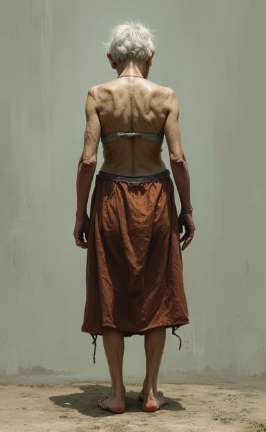 ((masterpiece, best quality)), ((((perfect anatomy)))), ((35 year old)), (((Curvy))), ((Caucasian woman with blonde Dreadlocks)), in ((white cotton panties)), ((white bra)), (jester tattoo on right arm), standing in front of a grey screen, (((photo realistic)))