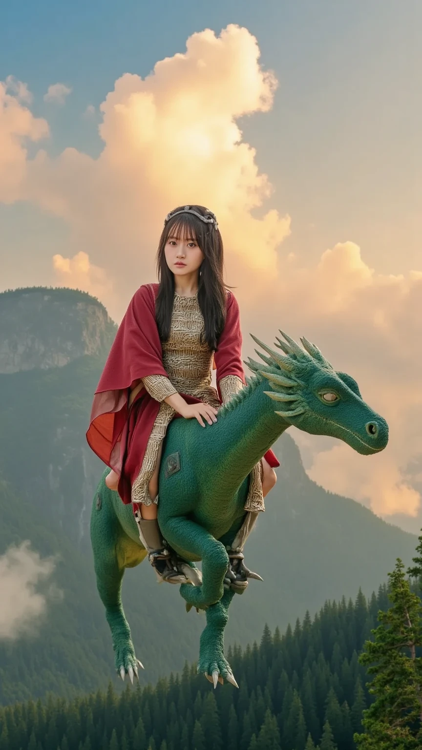 A princess with a dragon
