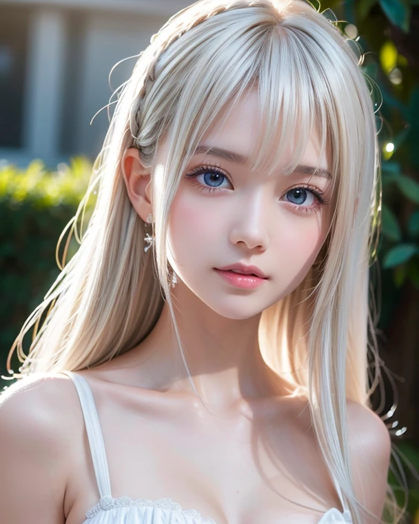 1 girl, (highest quality:1.4), (super detailed), (detailed light), (Highly detailed beautiful face), wonderful face and eyes, gray hair, Beautiful sheer lace details, beautiful breasts, nipple, Highly detailed CG integrated 8k wallpaper, High resolution raw color photos, professional photos, dynamic lighting, (((Bokeh))), Depth of bounds written