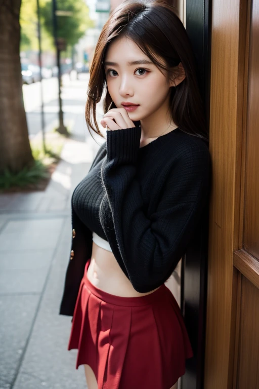 1 woman l、(very beautiful)、(beautiful face:1.5)、(stand:1.4)、(I got shot in the knee.)、(detailed face:1.5)、(detailed eyes:1.2)、(detailed lips:1.2)、(detailed nose:1.2)、(Lift up your skirt and expose your panties.:1.5)、(high school :1.5)、(plaid skirt:1.3)、(white panties:1.5)、(school sweater)、(bare legs)、(brown hair)、(Sidewalk in Shibuya)、(In SFW:1.7)、(night:1.4)