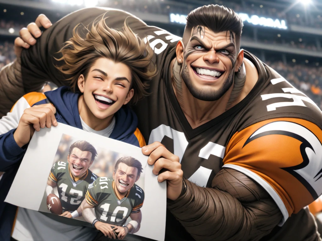 Super muscular boar beastman,(wear a sports uniform:1.5),Blindfold,Some guys cum in my face,(Surrounded by red and black erect penises:1.2),(a large amount of semen on the face and body,:1.7),Night Classroom,Handjob,Semen spurting out of the anus,(Anal Sex),On all fours,(Licking a huge red and black penis),Nipple ring piercing,Side angle