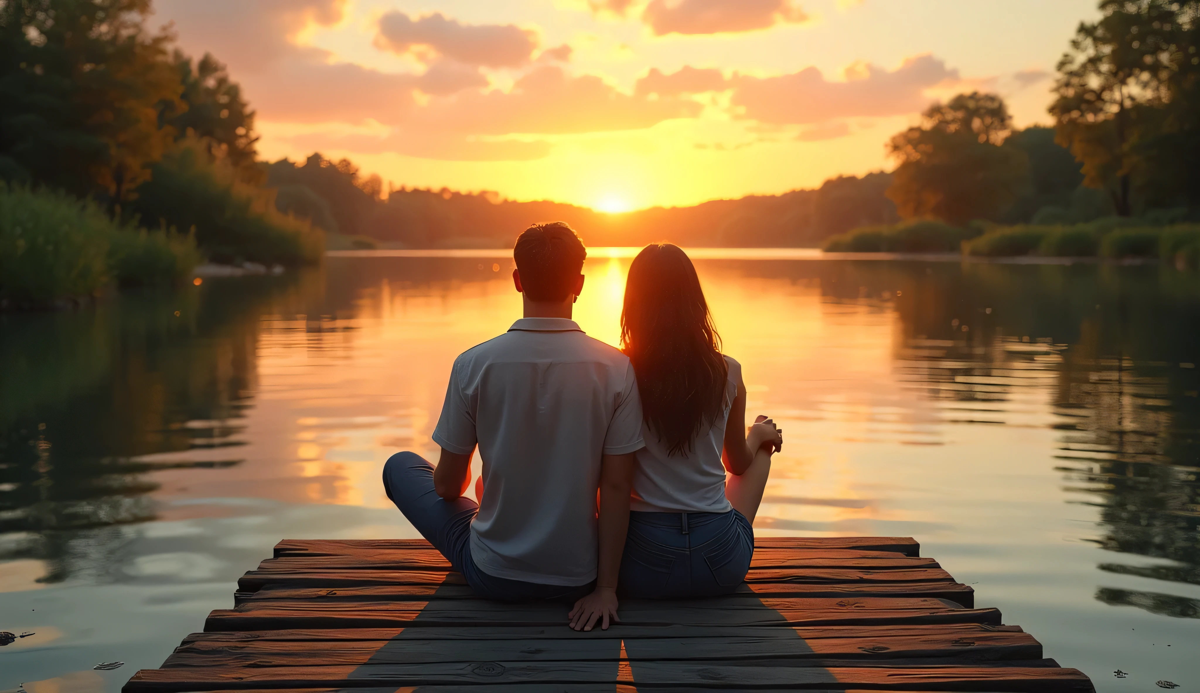 Please could you make a pastel watercolor of a couple in contemplation?