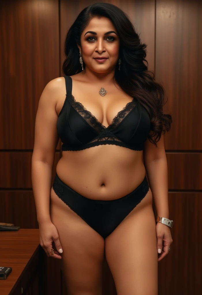 Caseyli, 1girl, solo, 30 years old, (((Georgian face))), (((Georgian nose))), (((Georgian lips))), ((((chubby)))), (((wide hips))), (((dark blonde hair))), wavy medium hair, wearing stylish mesh lingerie, ((Background: Home theater in Russia)), ((upper body and upper legs))