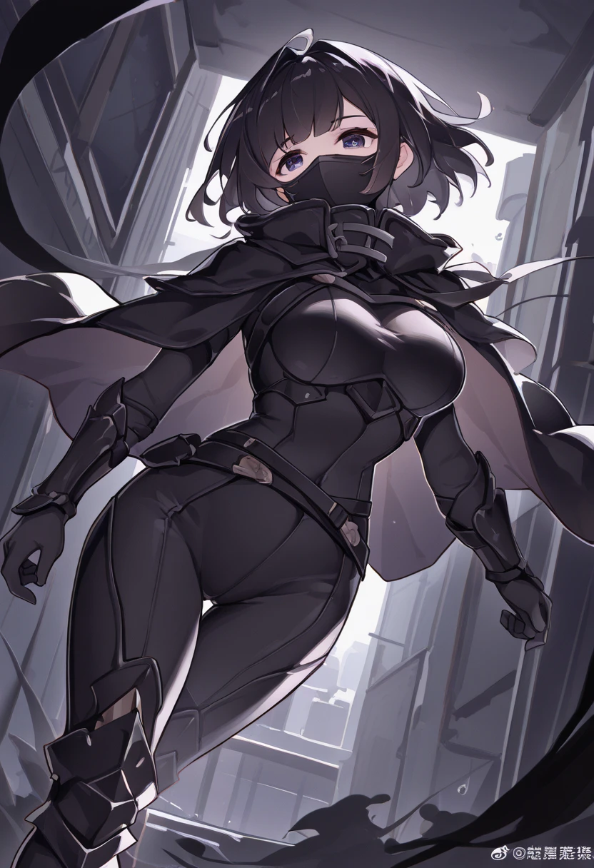 Beauty anime girl /// (Character) wearing detailed combat body suit with scarf, detailed skin with pores, face sharp focus, detailed eyes and pupils, detailed hair, intricate details and sharp, masterpiece, global illumination, real shadow, bokeh, best quality, photorealistic, realistic, 8k