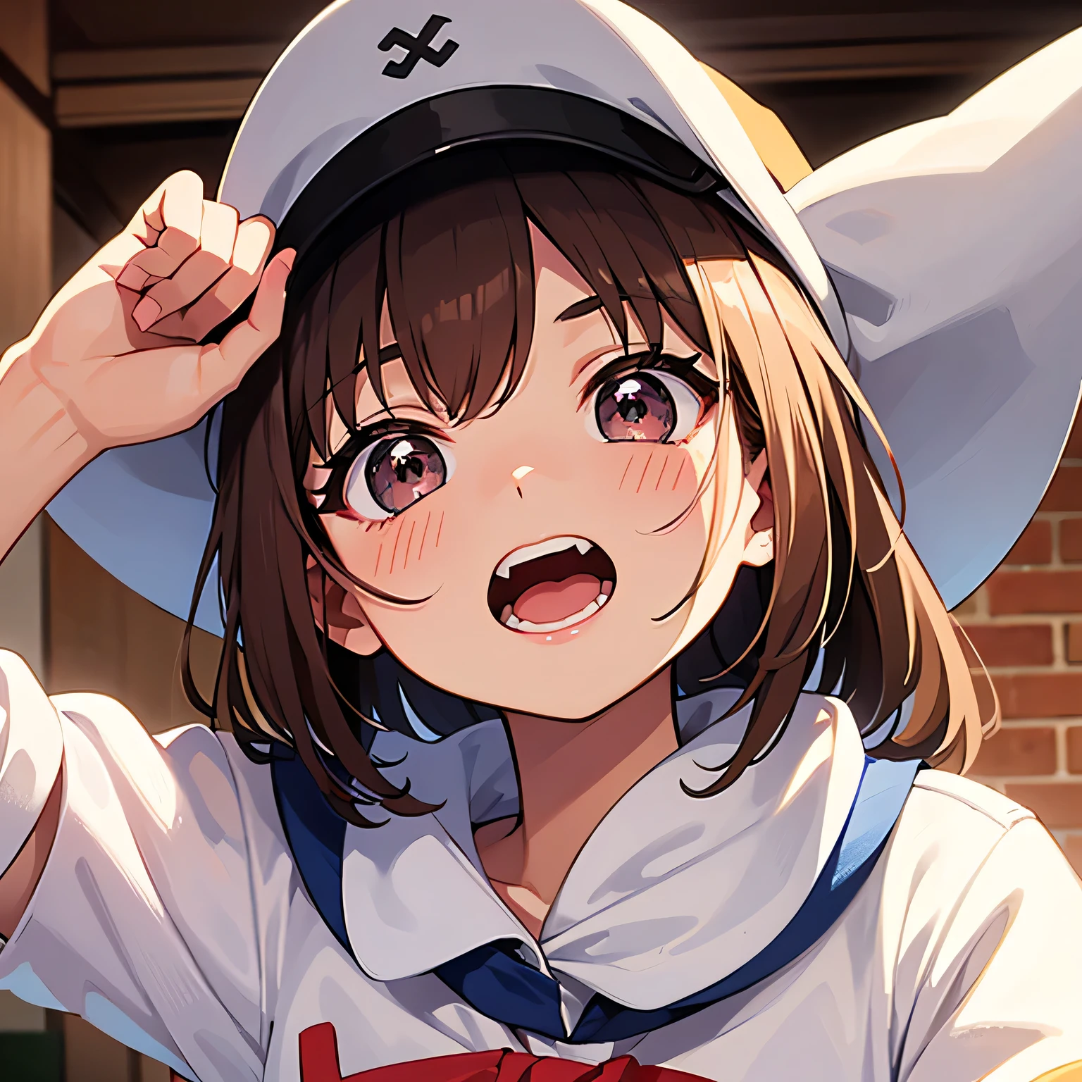 (best quality,4k,8k,highres,masterpiece:1.2),ultra-detailed,(realistic,photorealistic,photo-realistic:1.37)highres,portrait,beautiful girl, ultra-detailed, realistic:1.37, sketches, 1trainerleaf1, sleeveless shirt, black wristbands, visible thighs,sitting,red skirt,blue shirt, loose socks, white footwear,knees together,smile,upskirt,white panties,in a classroom, brown hair, hat, on knees, full body, brown eyes,beautiful detailed eyes,long lashes,beautiful eyes, anime style eyes, ahegao, perfect hands, holding money with hands, money, dinamic pose, loved look, open mouth, smile, encanto femenino, pokeballs, pokeballs on floor, night city, bukkake, cum on face, cum on mouth, cry, crying with open eyes, penis over face,