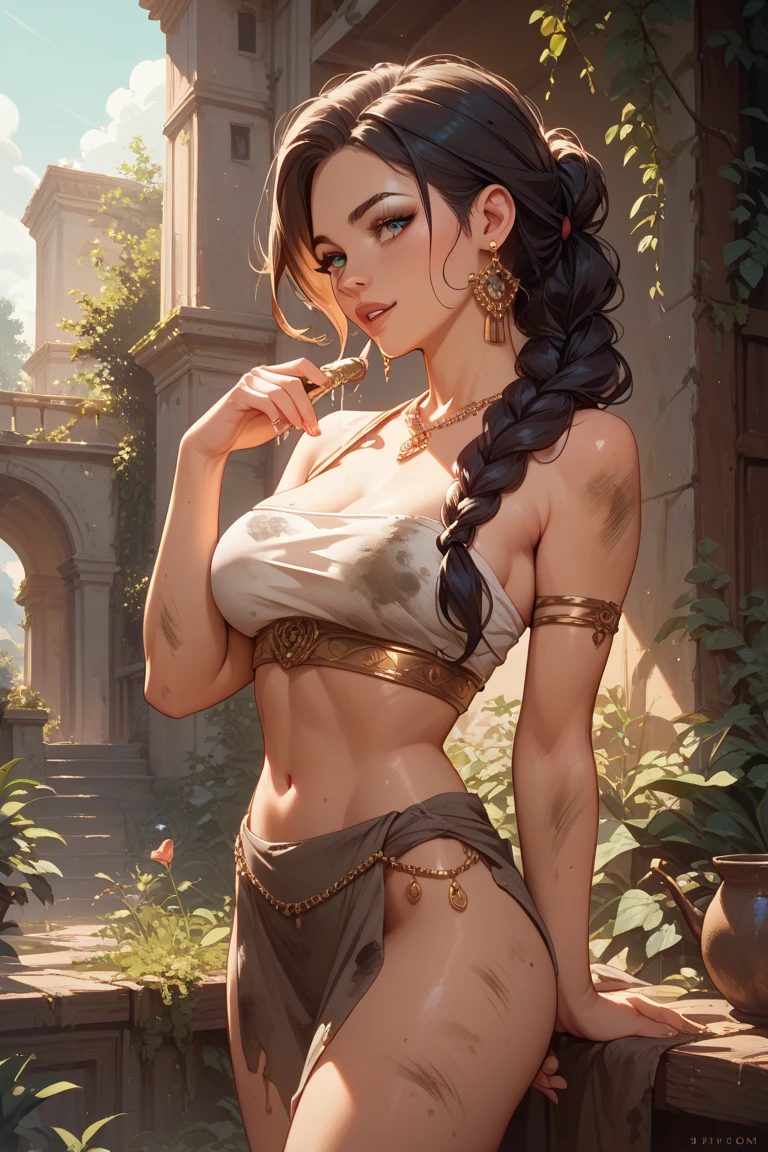 woman,art by Pino Daeni and Jesper Ejsing and Alfons Mucha