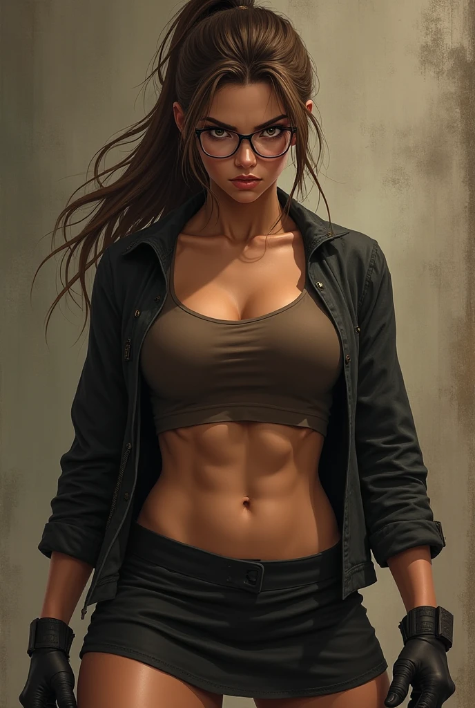 Hot Woman, fit body, beautiful american woman, light brown hair, coat with neckline, cotton pants, makeup, god rays, bokeh, UHD, masterpiece, textured skin, high quality, seductive eyes, fingers --style realistic-imagine