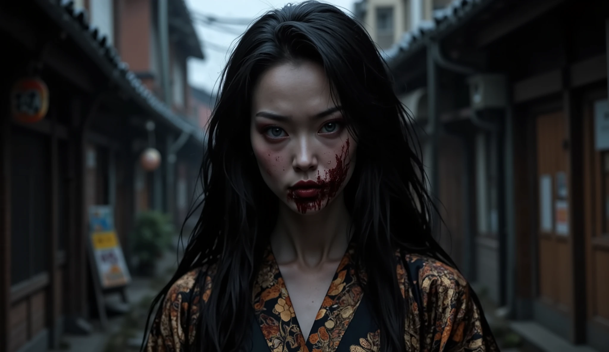 8k,crawl on the ground in the forest,very large breastの,超A high resolution,real looking skin,Horror ,very long black hair, Sadako,Super beauty(Like the real thing), wearing a dirty gown, eerily distorted face,thirds rule, Tonal color scheme, White kimono, mystery, Horror, Crazy look,In the style of Denis Villeneuve, Film Still, cinestill 800,Fantasyart,character art,sexy for,Horrific morphology,grudge,Grievances,very large breast,Crawling to the ground,old very large well in the forest,Middle-aged woman,Lie down and look up,reaching out her hands,,Wide open mouth,Female in her 40s,