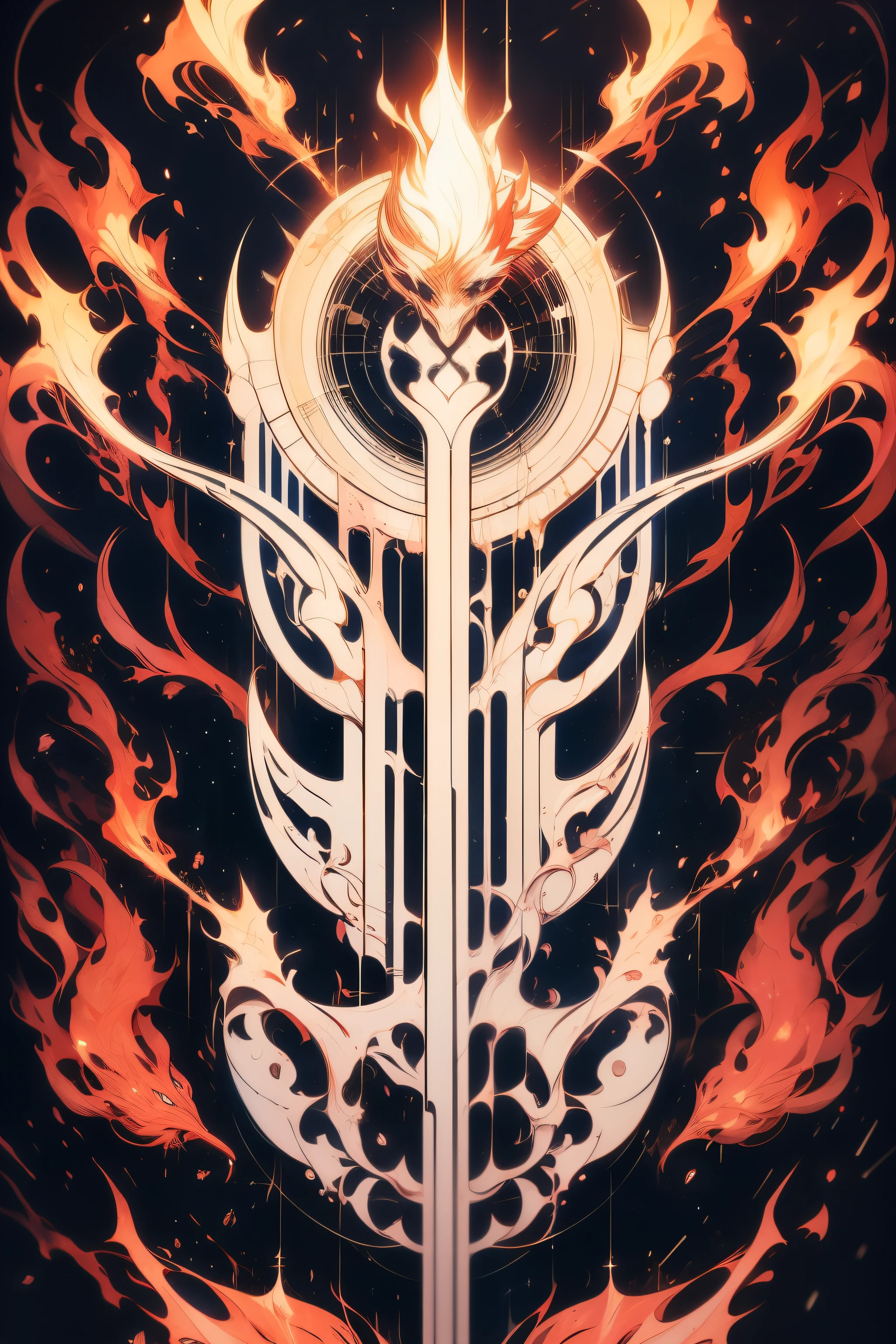 Flarion : Burn You Endlessly typography with anime style