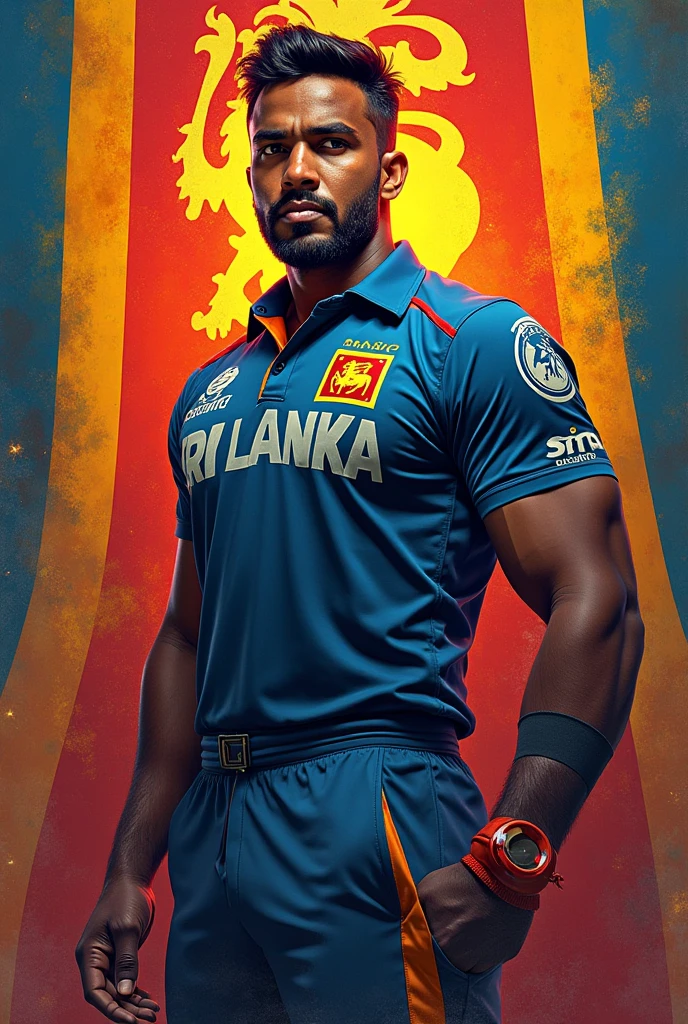 Create high quality realistic pictures for 21 years old boy wearing a rcb IPL jersey with the name munna” and the number “18” printed on it. The person is sitting on a dark surface, possibly a couch or bed, and watching IPL cricket on a large-screen television. Realistic pictures, 8k pictures