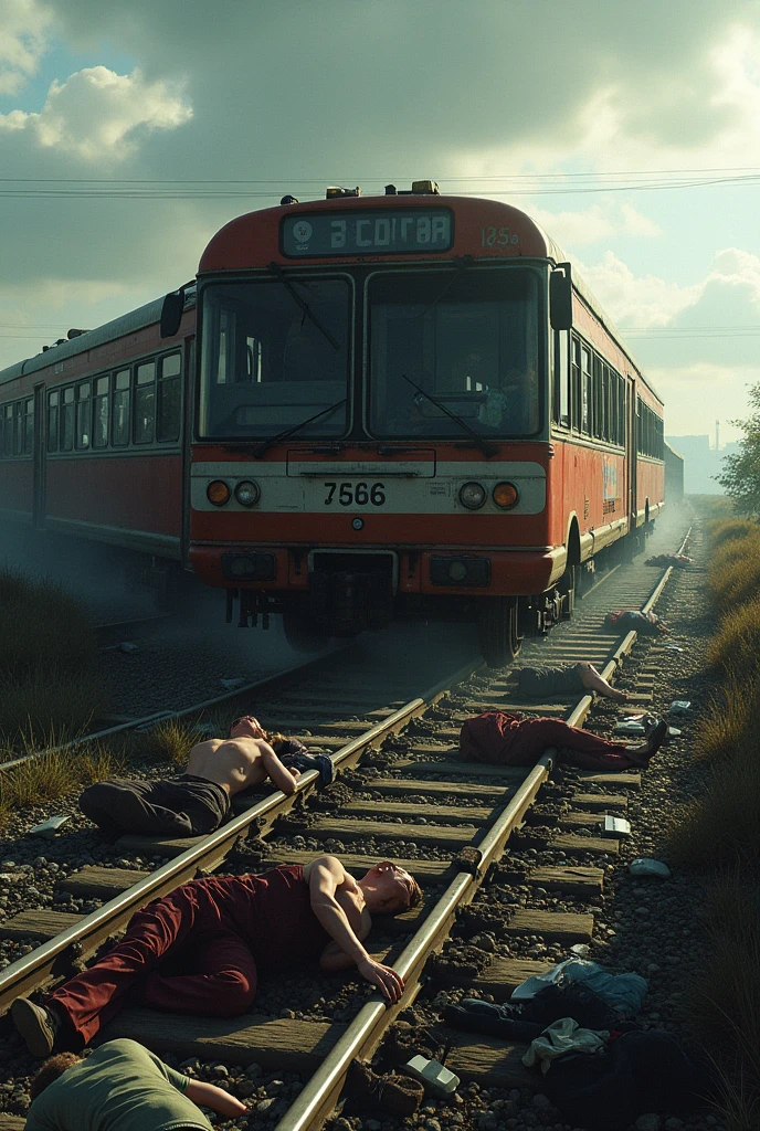 Terin accident, and ,many people are death death people are slipping in track
