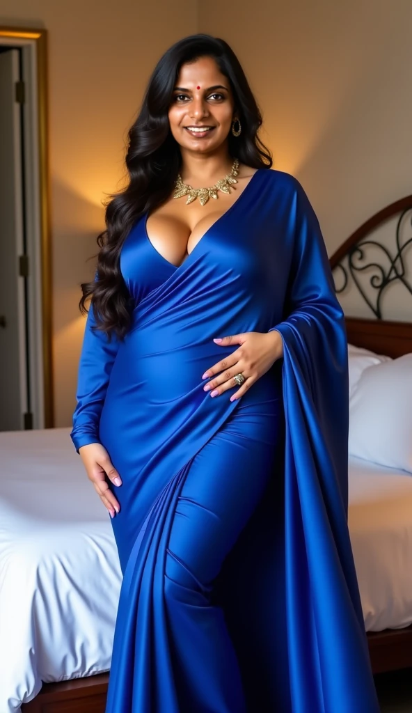 Beautiful, cute baby Face, Russian muslim girl, (wearing blue hijab), full hijab, sexy long sleeves kebaya transparant dress, slightly Chubby , White Skin, Smiling, porn studio Background, day light,mid shot, full body, Perfect Potrait, Bokeh Effect, Look at Viewer, large breast, ((adorable:1.5)), ((masterpiece:1.1)), dark hairy pussy, ((bokeh:1.2)), buttocks,(naughty seductive poses)