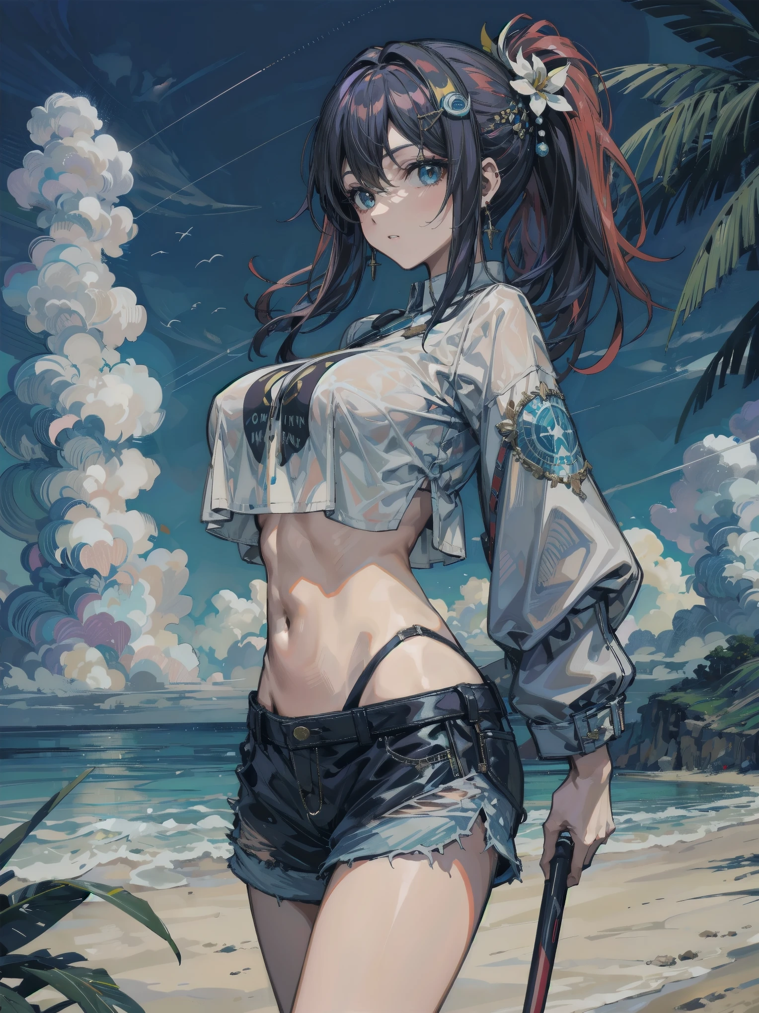 Full body view, bikini