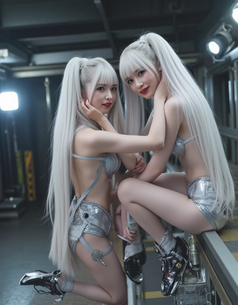 ((Color Contacts、earrings、pool、blonde hair、All nude、beach))((Super long hair、twin tails、turn your arms behind your back、寄り添うtwo girls1.5))((super long hairー、female brat二人、Gothic Lolita、night、深night、stockings、All nude、always wear panties))Gothic Lolita、female brat、ナマイキ14 years old、(In 8K、Raw photo、highest quality、High resolution、real) 、masterpiece:1.2)、Define RAW color photo、professional photos((twin tails、Two people cuddling))cinematic light、very detailed、32k wallpaper、highest quality、Super detailed、must-have、real、フォトreal((two girls))((glowing skin、show your chest、slender body))、14 years old、((show your chest、trained abdominal muscles))small breasts、breast on cutting board((red lipstick) )super long hair((choker、earrings、smile))Viewer's Perspective、(極度にsmall breasts:1.5)Carefully draw the fingers of the hand、