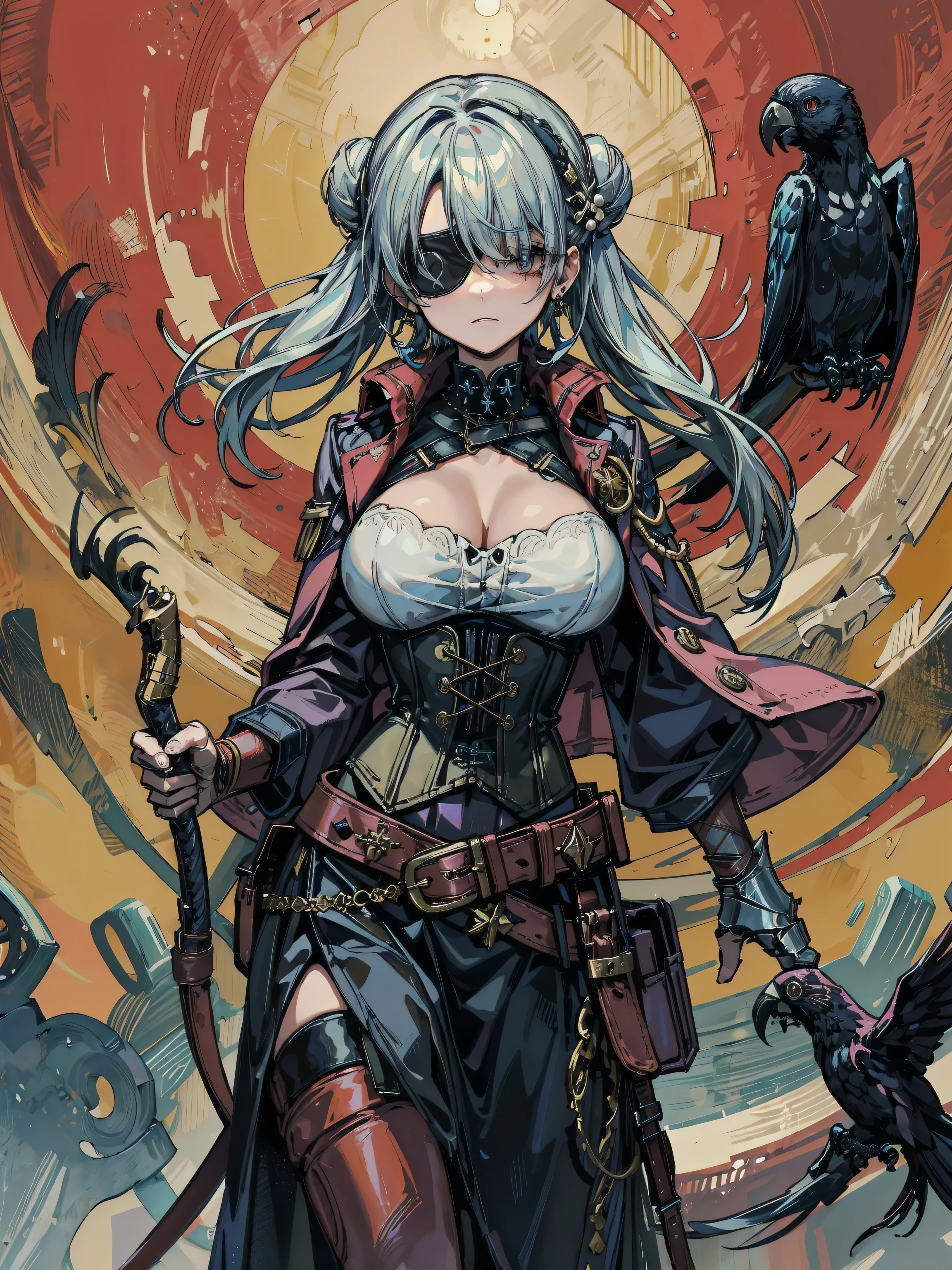 ((full body):1.5), {1woman}, only {1woman} is this ((wearing black Kamen Rider costume with gold parts, with a round shiny jewel on her chest, with a belt, helmet on her head):1.5) (( extremely tight in the body, with a round jewel on the chest):1.5), only {1woman} ((has extremely large breasts):1.5), only {1woman} has ((green colored eyes, very short mohawk red hair): 1.4), only {1woman} ((is looking at the viewer/look and face of hate, making heroic poses with her arms above her waist)), only {1woman} is standing, ((In an extremely destroyed futiristic city raining very strong, it's night, it's full of clouds):2), only {1 woman} ((she has her body/clothes all wet with water and her clothes are soaked):1.4), (Kamen Rider), Tokusatsu, anime, anime style, cinematic lighting, 16k, highres, best quality, high details, UHD, masterpiece