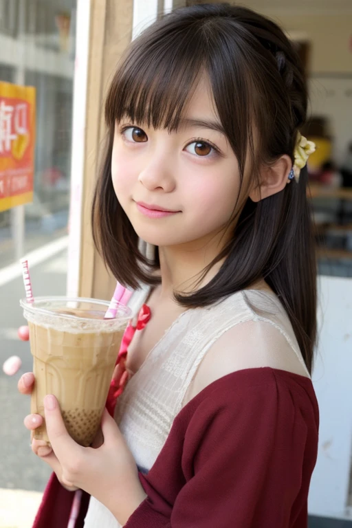 score_9,score_8_up,score_7_up,1girl, black hair, ponytail, detailed face, detailed eyes, looking at viewer,suzukaPNY,suzuka nakamoto,(smile:0.5),wearing a dress,cafe,starbucks,
<lora:suzukaPNY3:1>