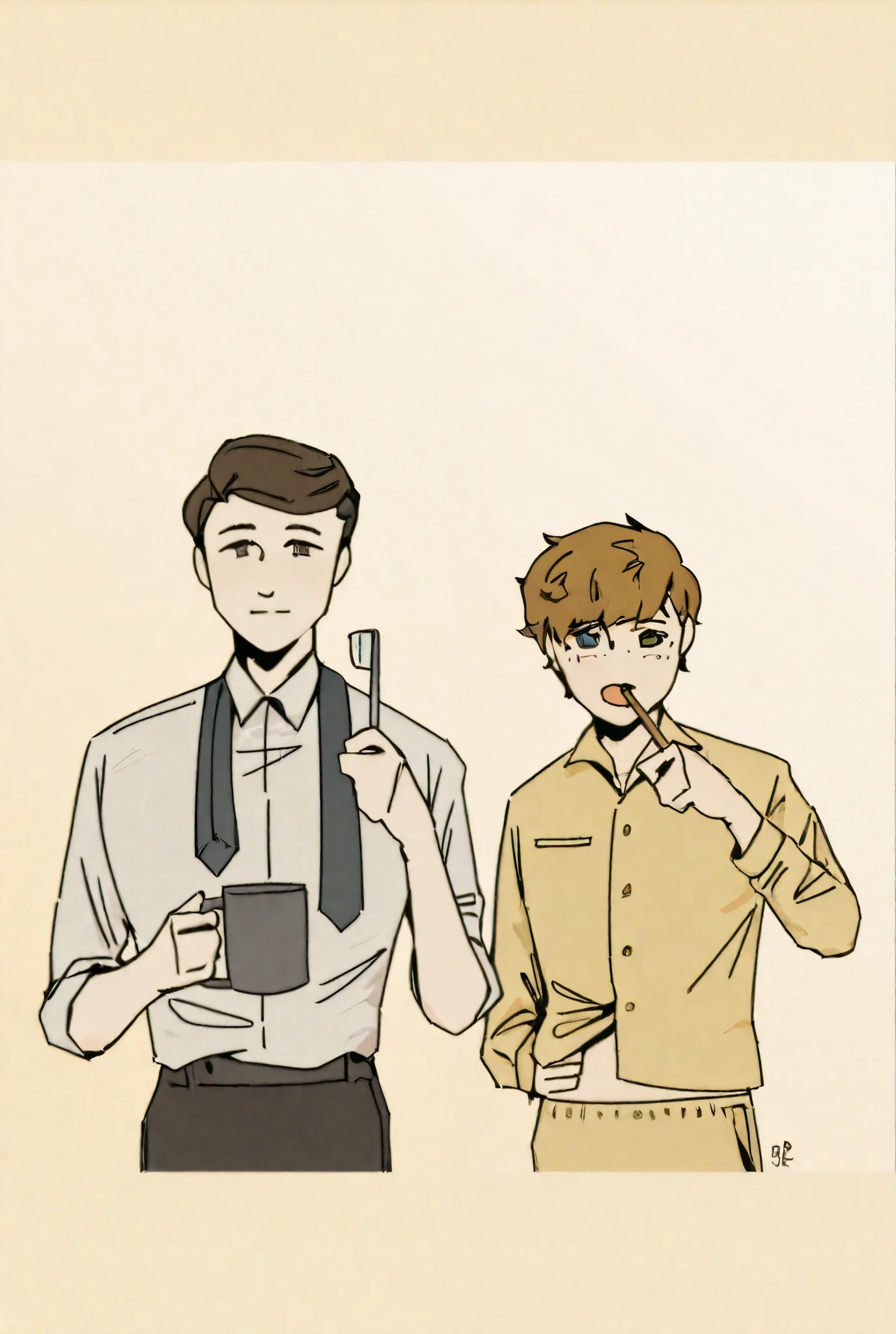  two men. 