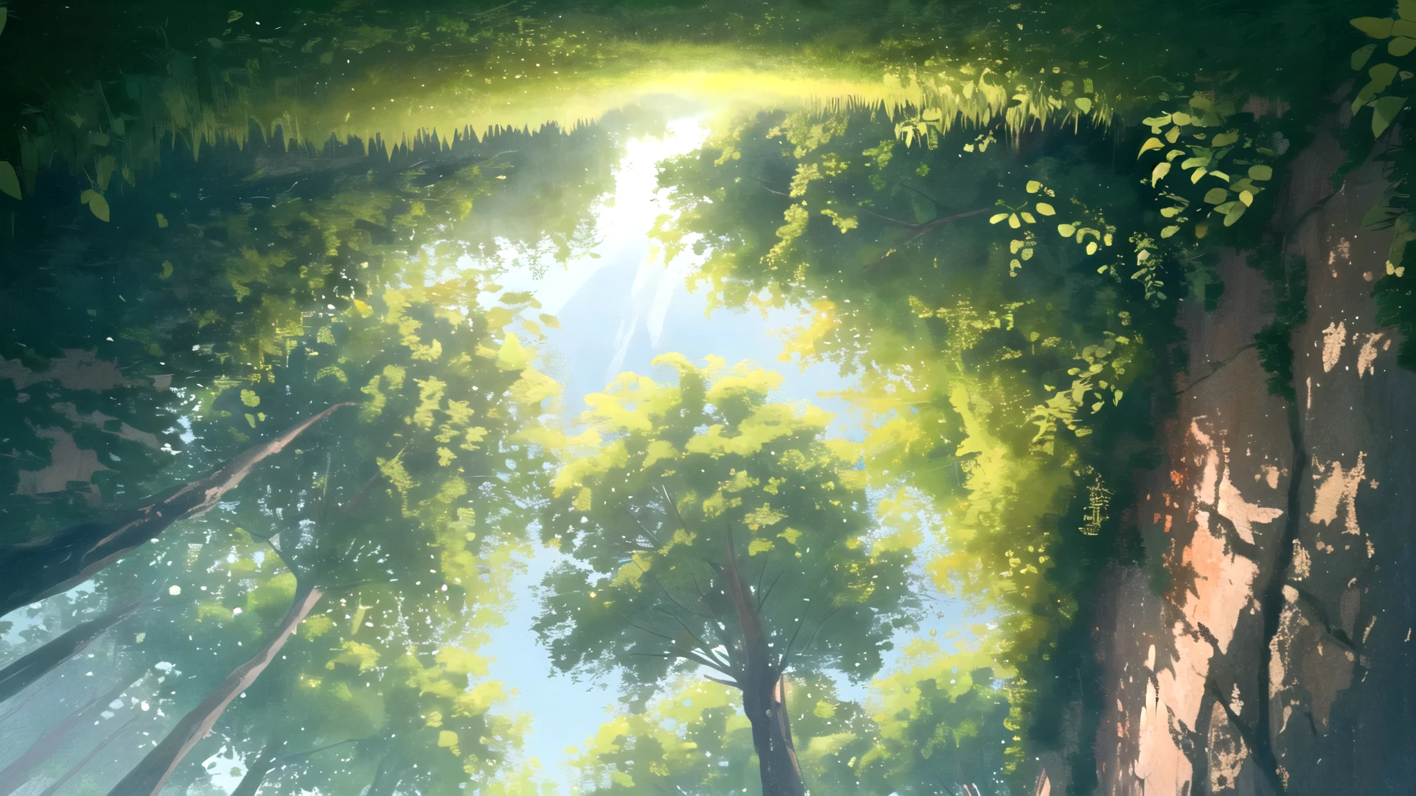 masterpiece, best quality, potg style, scenery, flowers, grasslands, from below,