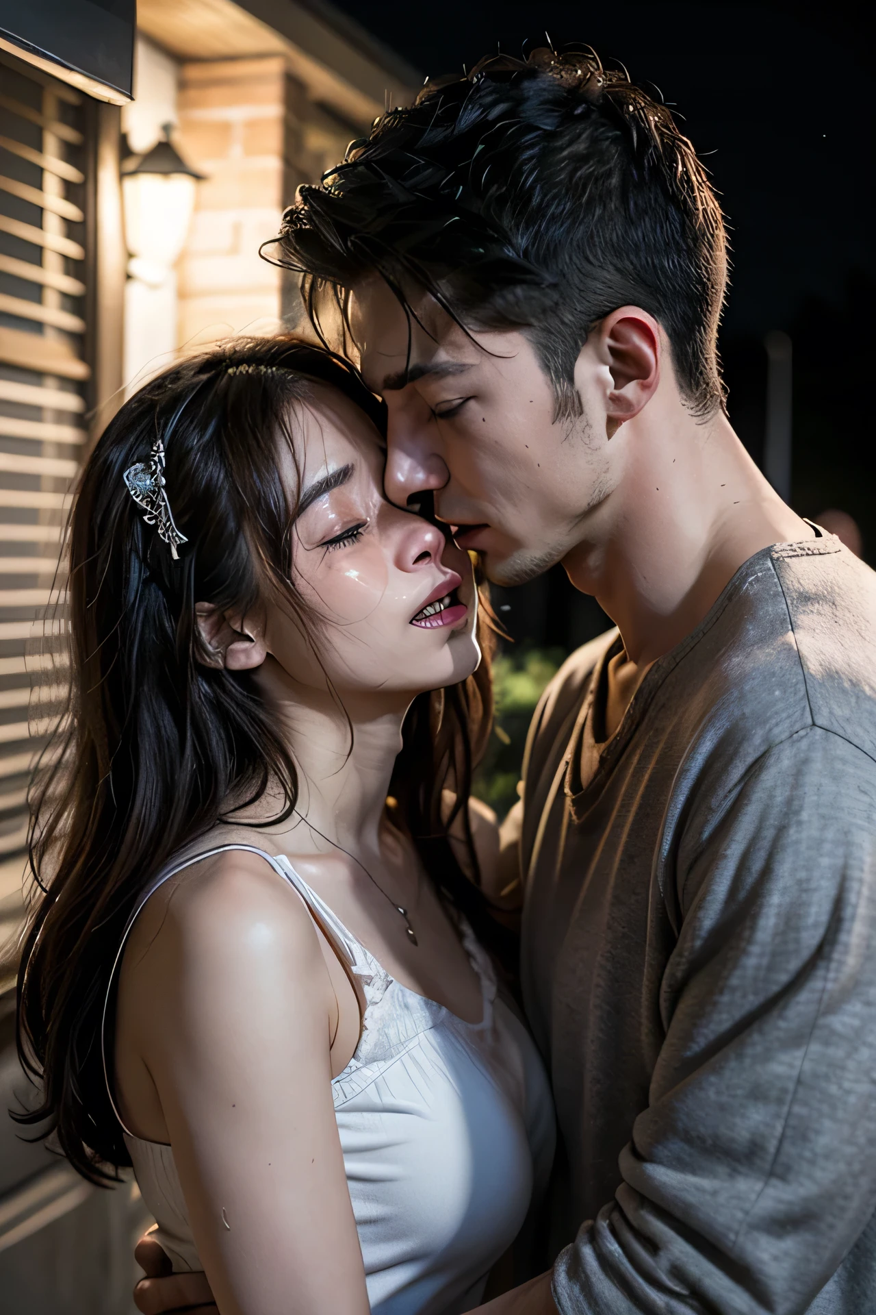 Just two persons A 20-year-old man and his 20-year-old daughter My daughter is as cute as an idol. Face to face deep kiss Medium Bust
