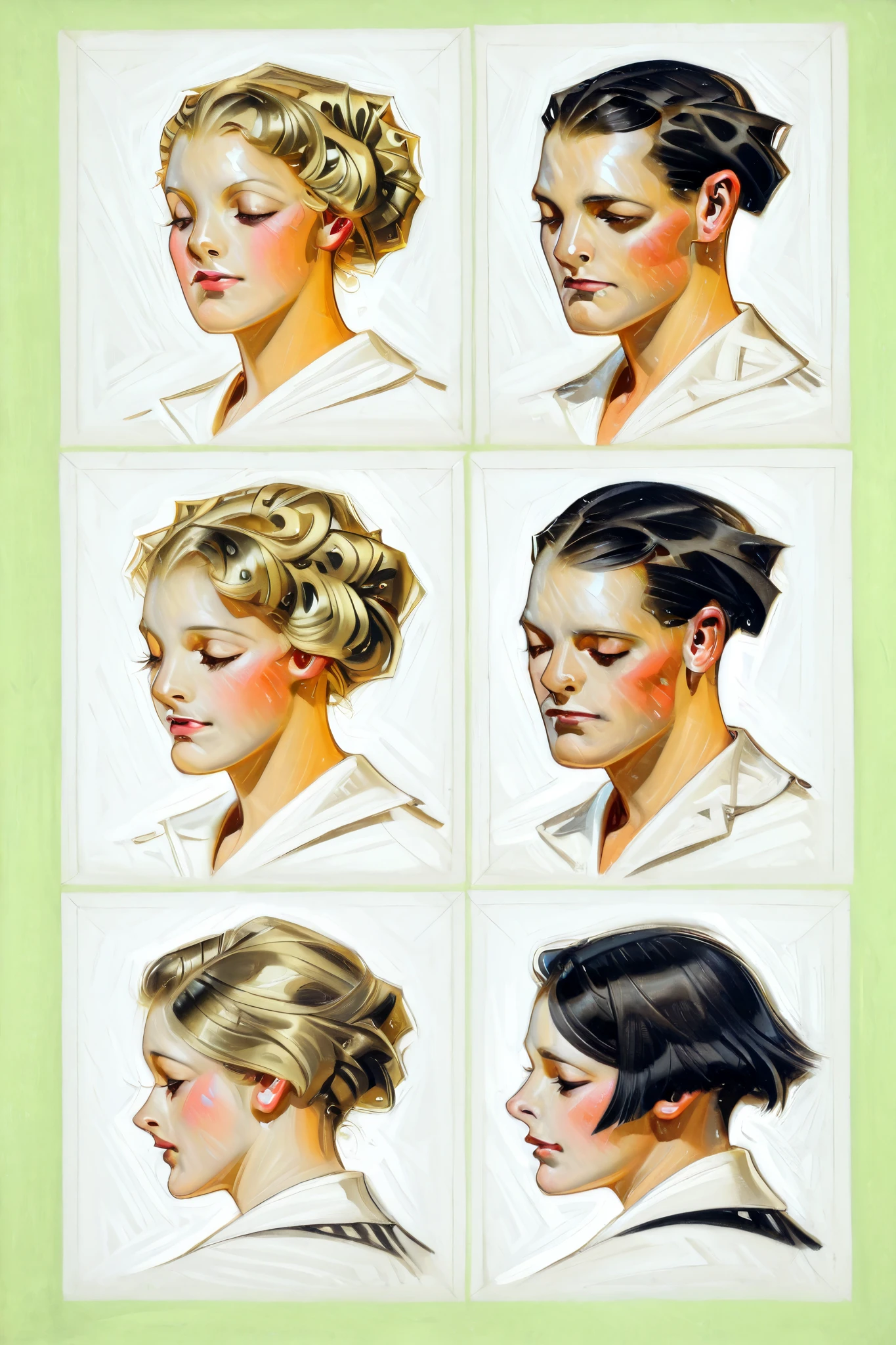 score_9, score_8_up, score_7_up, score_6_up, score_5_up, score_4_up, Paint artstyle, paint texture, use of color theory, beautiful, use of shape theory, traditional media, realistic,
BREAK
(masterpiece: 1.0), best quality, perfect anatomy, perfect composition, perfection, 4k resolution, absurdres, very aesthetic, professional artwork, absolutely beautiful, perfect hands, greyscale, monochrome
BREAK
ap0770n1a_s41ntc741r. Highly detailed ink drawing with intricate stippling and cross-hatching, by Apollonia Saintclair. Dark room with a face of a french woman, with her head tilted back, eyes closed. Strict blonde bob hairstyle. Her face is partially obscured by the shadows