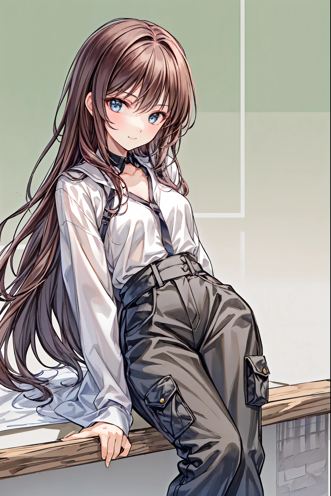 (((solo))),(((virgin destroyer sweater, choker, ecchi))), ((shy smile)), dynamic angle, in house,
