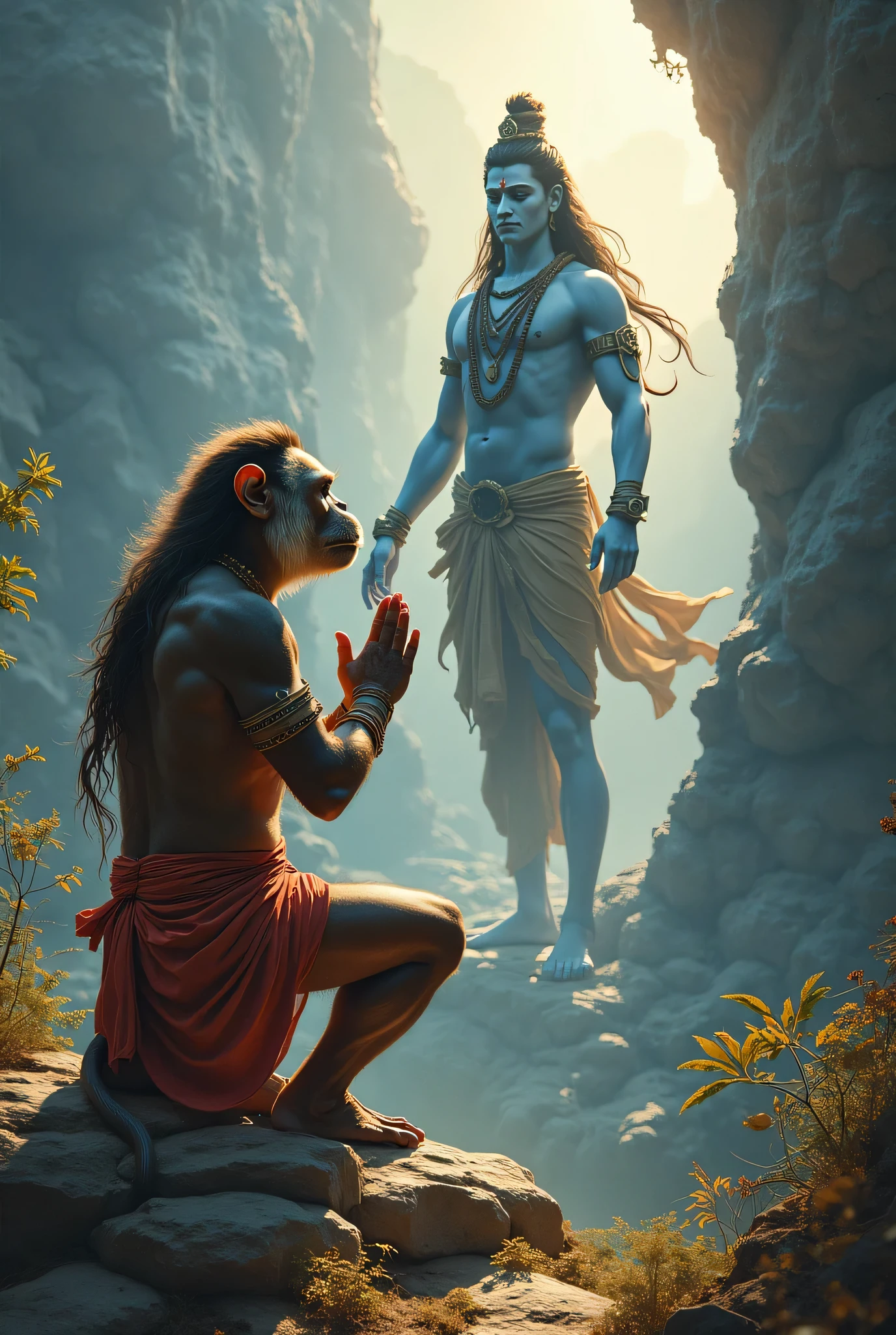 Shiva ji and hanuman ji 