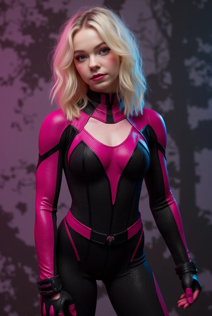 Close-up, foto crua de Natalie Dormer, cabelo cortado lateral curto, Cidade Cyberpunk movimentada com placas de neon, altamente detalhada, arts station, liso, foco nítido, 8k, trending in instagram, Trending on Tumblr, HDR 4K, 8k
