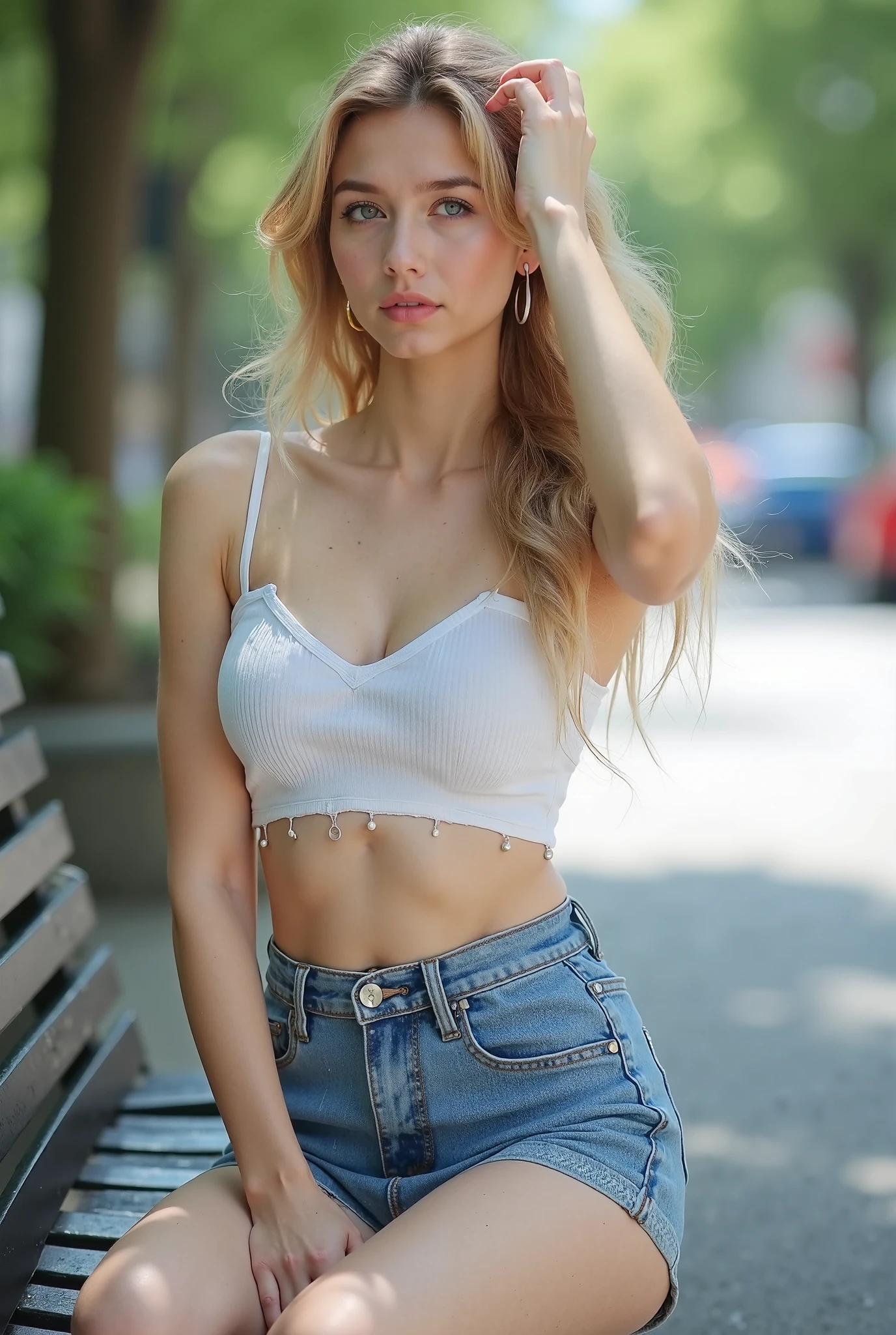 Instagram Model, Blond, Blue Eyes, Beautiful, Sexy, clothes