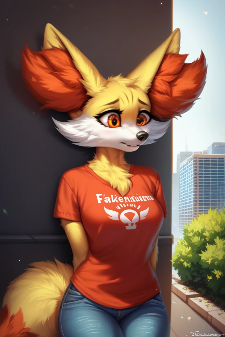 latias, lewdtias, red hair, female, big breasts, anthro, shorts, t-shirt, full body, smile, looking at viewer, yellow eyes, coral atoll, by rainset, by trevart, by personalami, (high quality, best quality:1.2), <lora:latias_fluffyrock:1>, <lora:fluffyrock-quality-tags-v2.0-vpred:1>