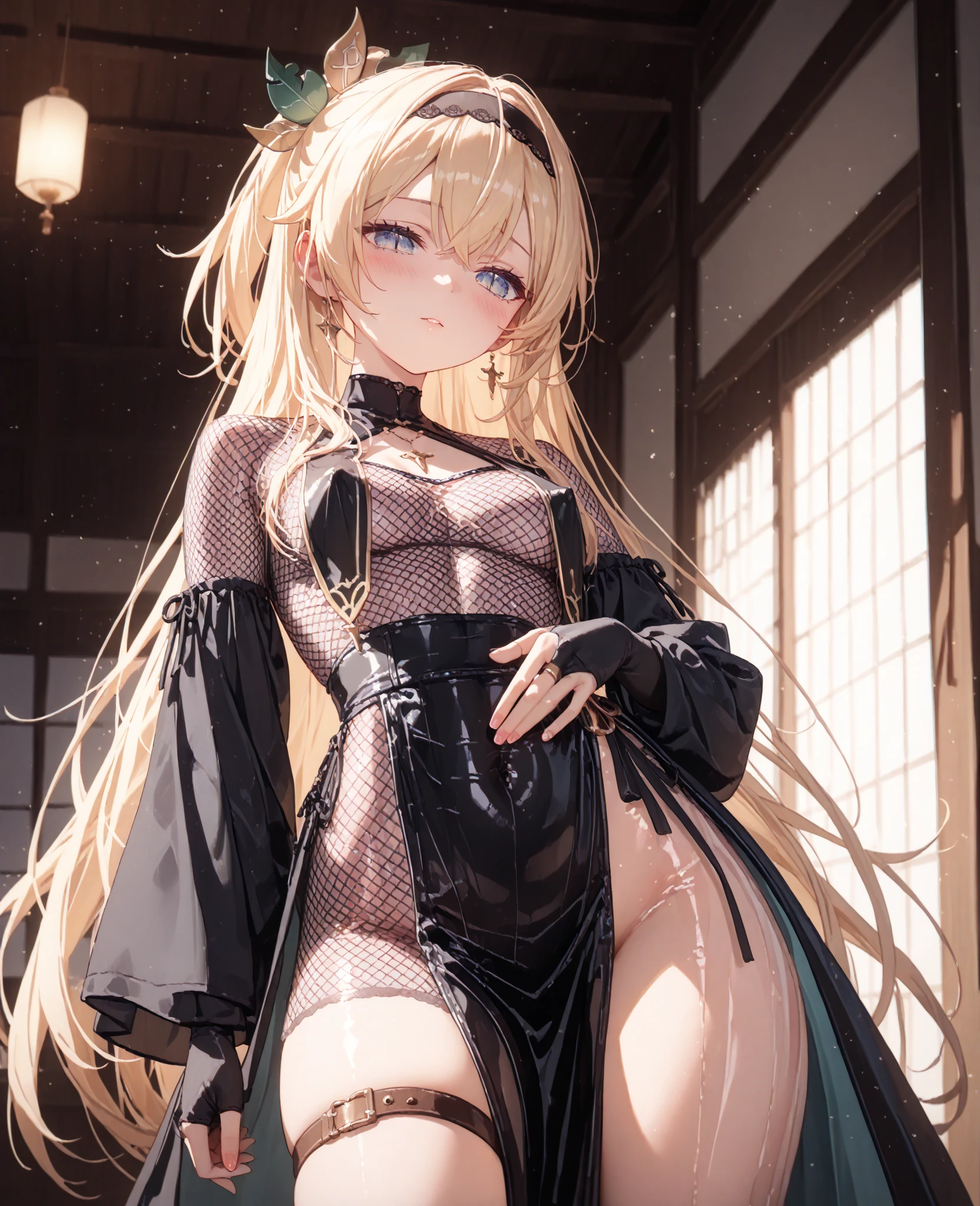 ((best quality)), ((masterpiece)), (detailed), 1girl, off-shoulder, (little chest),(big forhead:1.2),extremely detailed cute anime face, (((flat chest))),(flat chest:1.1),((((long twin braids,tight braids,long braid,braided hair,long hime cut,colored inner hair)))),intricate eyes,beautiful detailed eyes,symmetrical eyes,((((lustrous skin:1.5,bright skin: 1.5,shiny skin,very shiny skin,shiny body,Reflective skin)))),(((detailed face))),beautiful detailed lips,(nsfw)), ((loincloth upskirt)),(loin cloth clothes, upskirt, downblouse),(clothing made of leaves and flowers),((wet clothes,)), dynamic pose,looking at viewer, (((embarrassed))),(horrified expression),highres,(best quality),(ultra detailed,extremely detailed),perfect face details, ((masterpiece:1.4, best quality))+, (ultra detailed)+, long twintails, cute girl, (flat chest:1.1), NSFW, small breasts, prominent collarbones, skinny arms, flat stomach, visible hip bones, long hair, red hair, white hair, blonde hair, dark hair, ponytail, thick ponytail, heavy ponytail, small breasts, NSFW, perfect face, NSFW, beautiful small breasts, small breasts, (flat chest:1.1)