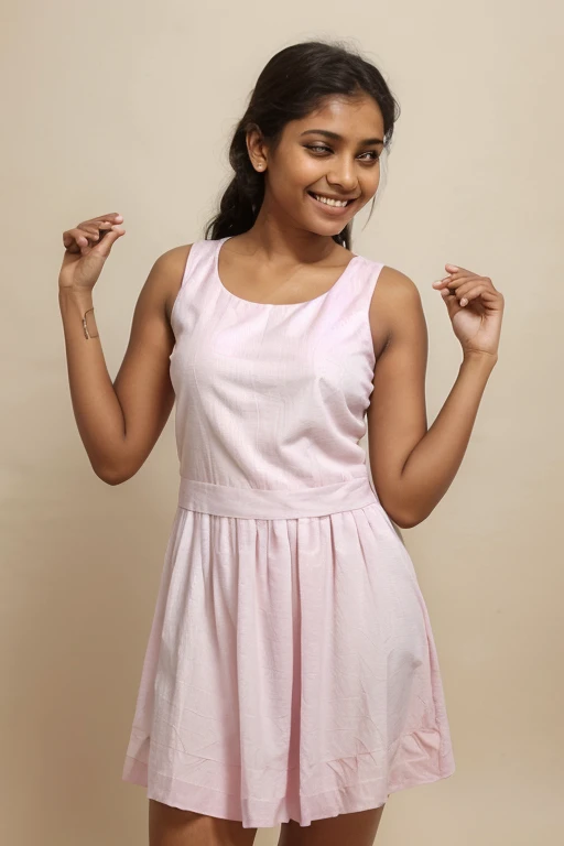 ((best quality)), ((masterpiece)), (detailed), 5 girl Indian,wearing a pink colour maid outfits