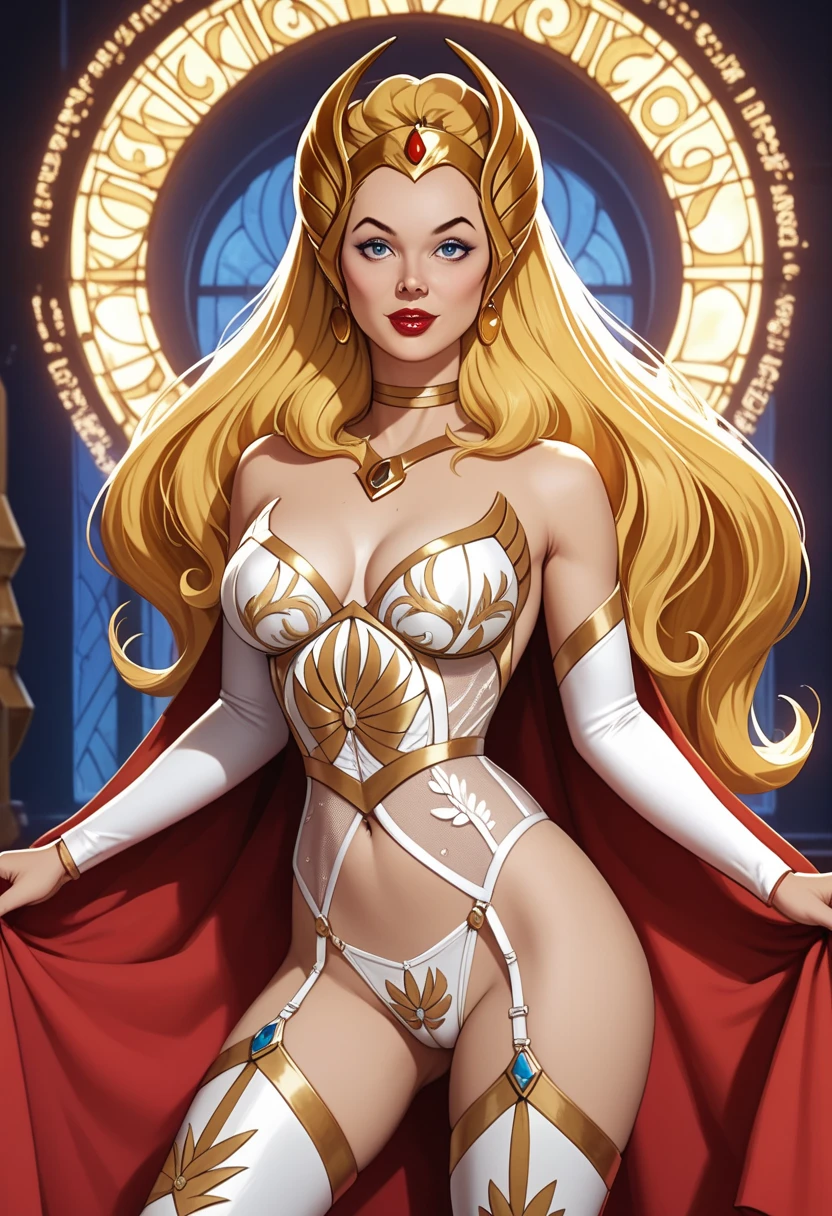 (artwork 1:2, maximum quality, 8k, best quality, beautiful and aesthetic: 1.2) (a woman), (Art Nouveau watercolor painting) extremely detailed, colorful, more detailed, faithful style, (goddess freya: 1.5 ), nordic goddess, european woman, bright eyes, light blue eyes, thick eyelashes, loose braided hair, long hair, blonde hair, large breasts, cleavage, exposed breasts, exposed belly, show navel, show thighs, show cleavage, show breasts , seductive lips, animal leather cloak, beautiful woman, mature woman, attractive woman, voluptuous woman, perfect body, short stature, freckles on the face, freckles under the eyes, necklace, brisingamen freya necklace, golden viking armor, detailed armor , emphasis on armor, golden armor, shoulder armor, waist armor, wrist armor, shining armor, sparkling armor, raising a glass of beer, toasting with beer, (Background with layout of tarot cards in high relief with runes and drawings Nordic and patterns inspired by the style of Alphonse Mucha), (realistic rendering, elaborate details)