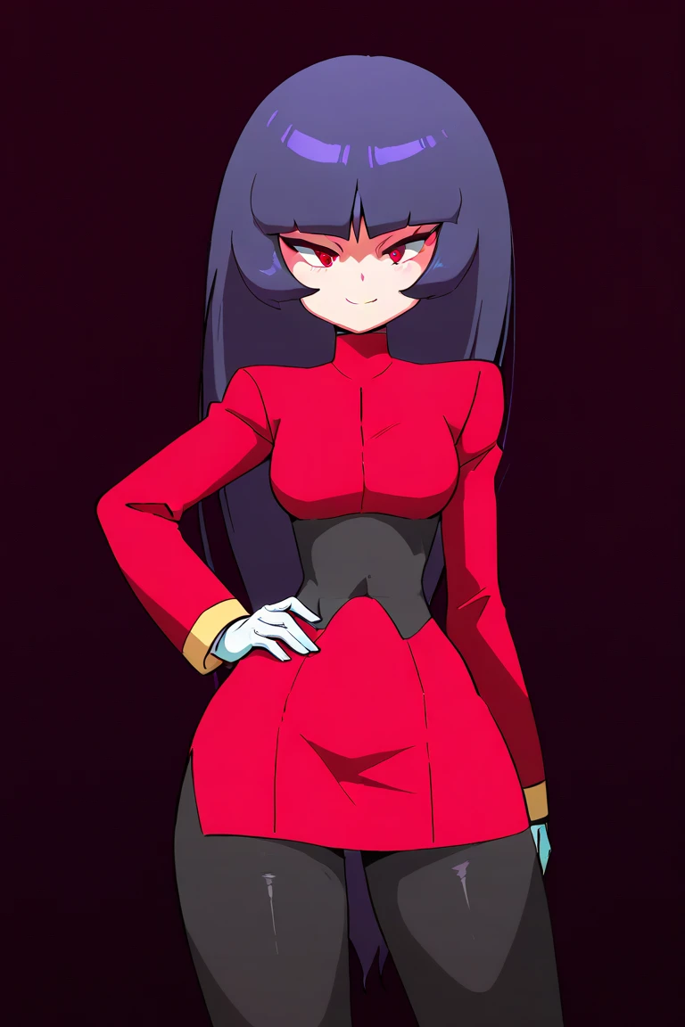 score_9, score_8_up, score_7_up, source_anime, Idealized Forms, Natural Light, details background, blurry background, extremely detailed,cartoons girl are standing wearing a futuristic outfit, 1girl,breasts,ass visible through thighs,bodysuit,covered navel,,hatsushimo(kancolle),brown eyes,(left(white)right(blue))headband,(black)long hair,(low-tied)hair,(black)hair,small breasts,(petite),dildo in pussy,手に刀を持つ