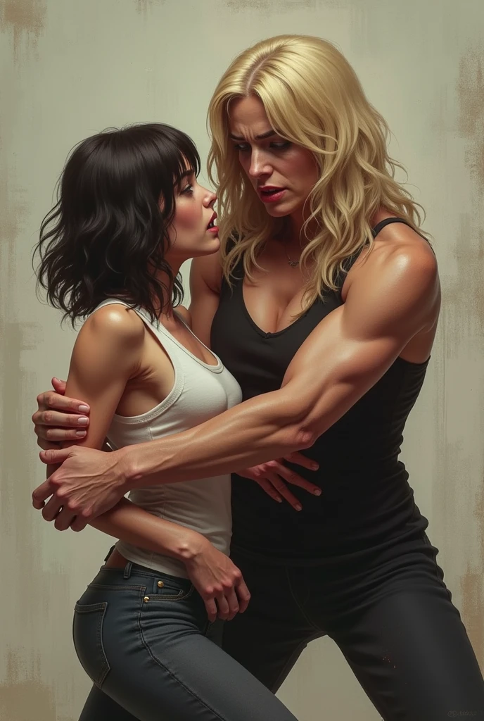 Two women broken firend shiplasbians angry