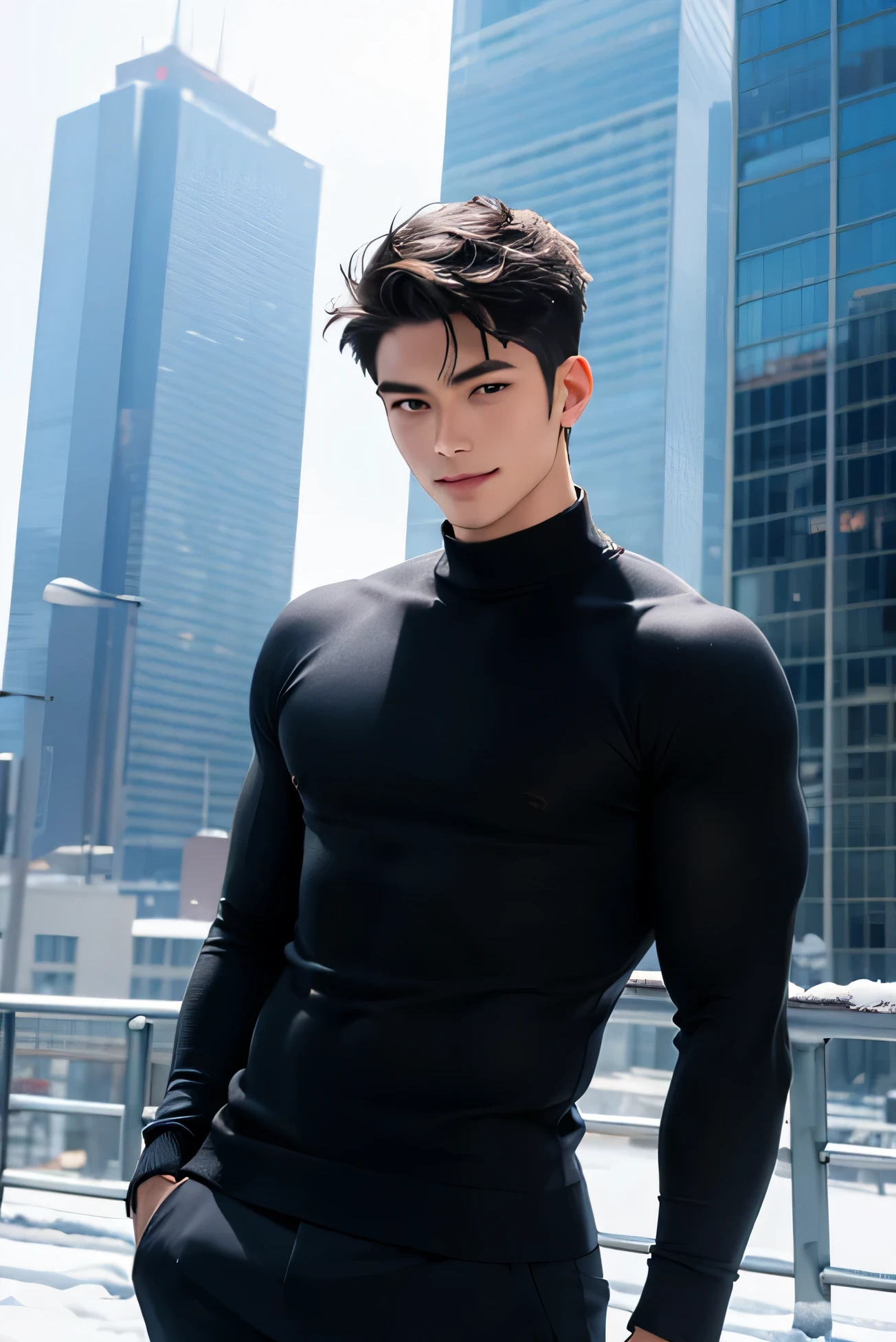 Ninja,Man,handsome,asian,16-20 years young,ninja net suit ,perfect face,abs,open chest dress,sit on the roof,kunai,ancient japanese city background,night time,stars,NSFW(best quality,4k,8k,highres,masterpiece:1.2),ultra-detailed,(realistic,photorealistic,photo-realistic:1.37),HDR,UHD,studio lighting,extreme detail description,professional,vivid colors,portraits