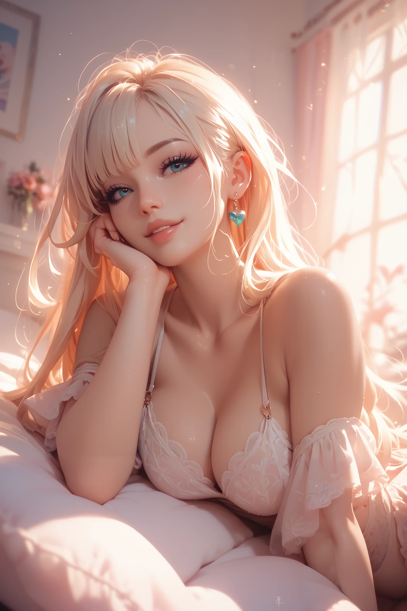 Browsing Caution), (masterpiece, Highest quality), ((Seat image)), ((Completely naked)), (((Cute baby face, Cute 8 year old girl, High-class girl prostitute))), ((Lie down with your legs spread, Genitals are visible)), alone, Perfect body, (Anatomically correct, Toned and slim body, Average chest), Highly detailed eyes, (A perfectly symmetrical and beautiful face), Beautiful green eyes, double eyelid, Thin eyebrows, Natural Cheeks, (Glowing White Skin), ((Elegant long wavy blonde hair)), (Dazzling Smile), Lace choker, necklace, bracelet, anklet, (View of a futuristic city at night from a window)