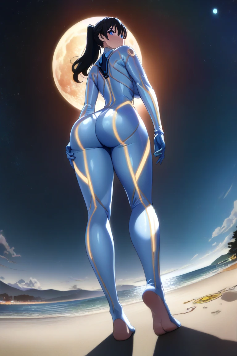 Ukiyo-e style Jean Giraud, Anne Anderson Anime　surreal　fanciful　wondrous　strange　Whimsical　Sci-Fi Fantasy　Women's Blueprint　Production drawings　DNA double helix　Perfect body huge breasts large ass, hyperdetailed high resolution high definition high quality masterpiece