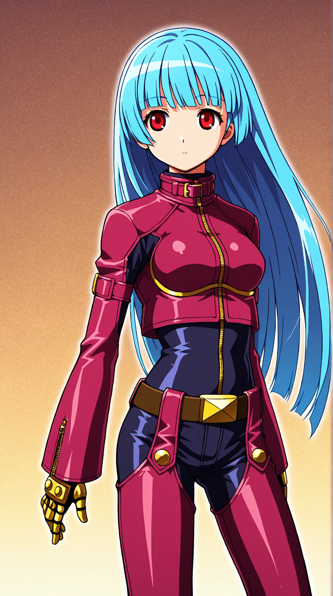 Masterpiece, Best Quality, Highly detailed, illustration, absurdres, street fighter, doll suit, shadaloo doll, agent aika, nazi saluting, military, military saluting, salute, 3girls, Team Squad, expressionless, blank eyes, looking at viewer, red gloves, emotionless, black latex, corrution, zofa suit, zofa soldier, mind control, female combatant, full body, hypnotized, standing, standing at attention, unhappy trance, full body suit, leotard, perfect female body, gold delmo uniform, golden delmo uniform, extremely glossy latex, Delmo Uniform, belt, small waist, hypnosis, hypnoLora, empty eyes, Mind control device, Ruka, luna, long hair, jewelry, green hair, brown eyes, standing,full body, Young woman, Yu-gi-oh 5ds