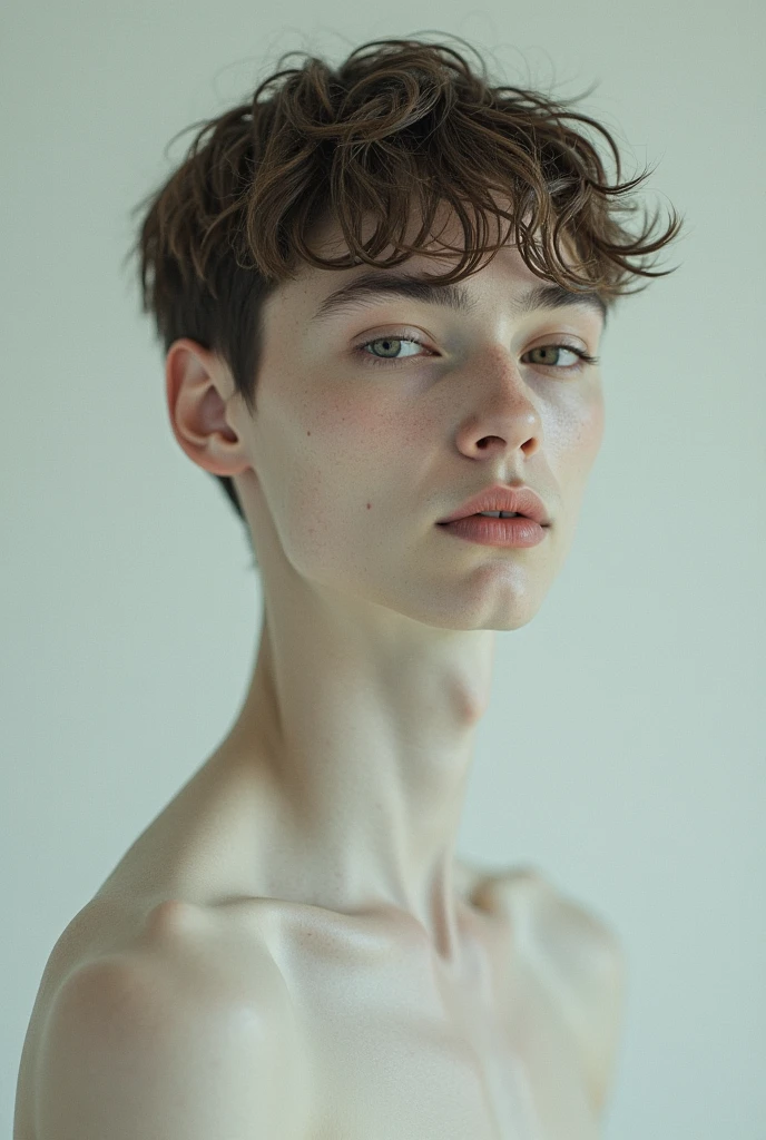 Naked androgynous boy