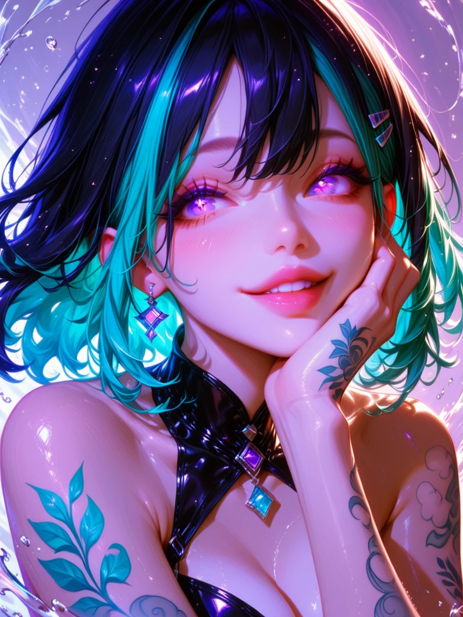 NSFW, Seductive psychedelic horror, nipples, Trippy Hentai, body horror, having sex, real breasts, surreal Sex, ??? trip, sensual, psychedelic vaginal sex, vaginal penetration, provocative, very colorful, glowing
