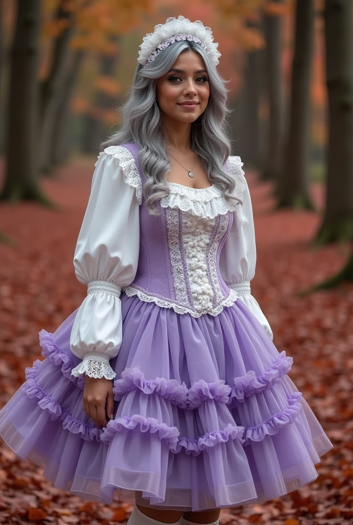 (Opal from New Zealand, medium (shoulder-length:1.2) [blonde:violet:.3] hair:1.2), (woman wearing renfaire_gurlz_dress at a renfaire), <lora:RenFaire_Gurlz_Dress:0.7>