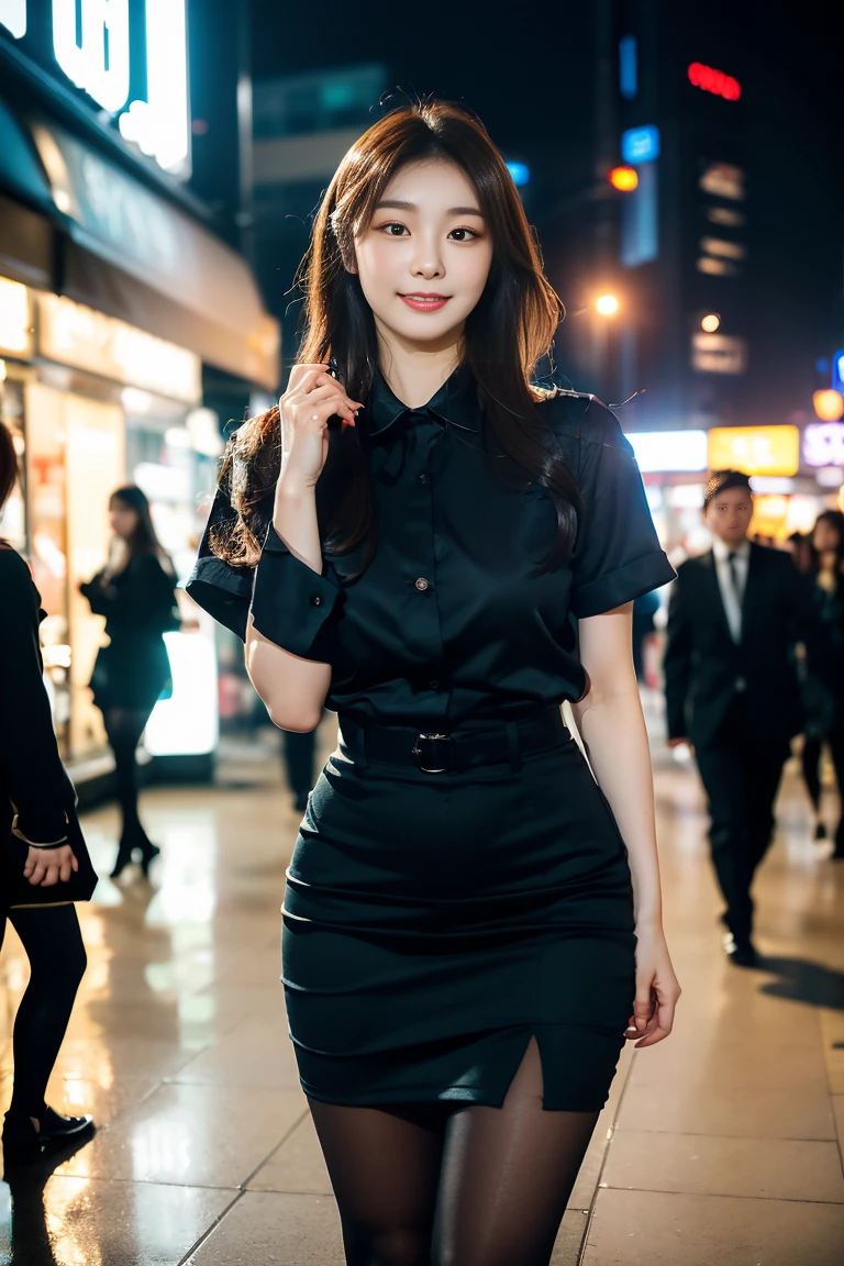 10, Masterpiece, RAW image, best quality, photorealistic, Very detailed CG Unity 8K wallpaper, depth of field, movie theater light, lens flare, Ray tracing, (very beautiful face..... , beautiful lips, beautiful eyes), complex facial details, ((ultra-detailed skin)) 1 girl, in the dark, deep shadow, beautiful girl, (The body is very slender. :1.3), ((looking at the audience)),(Big smile:1.3), Clear eyes, front shot, (pale skin), (Look very far ahead. , (upper body shot), (Brown cooked for the audience.......:1.3), Very thin, Medium bust, thick thighs, Drawstring stockings, (airport scenery),(Random clothes: Airline receptionist uniform), (Random environmentสนามบิน,), (environment,airplane)